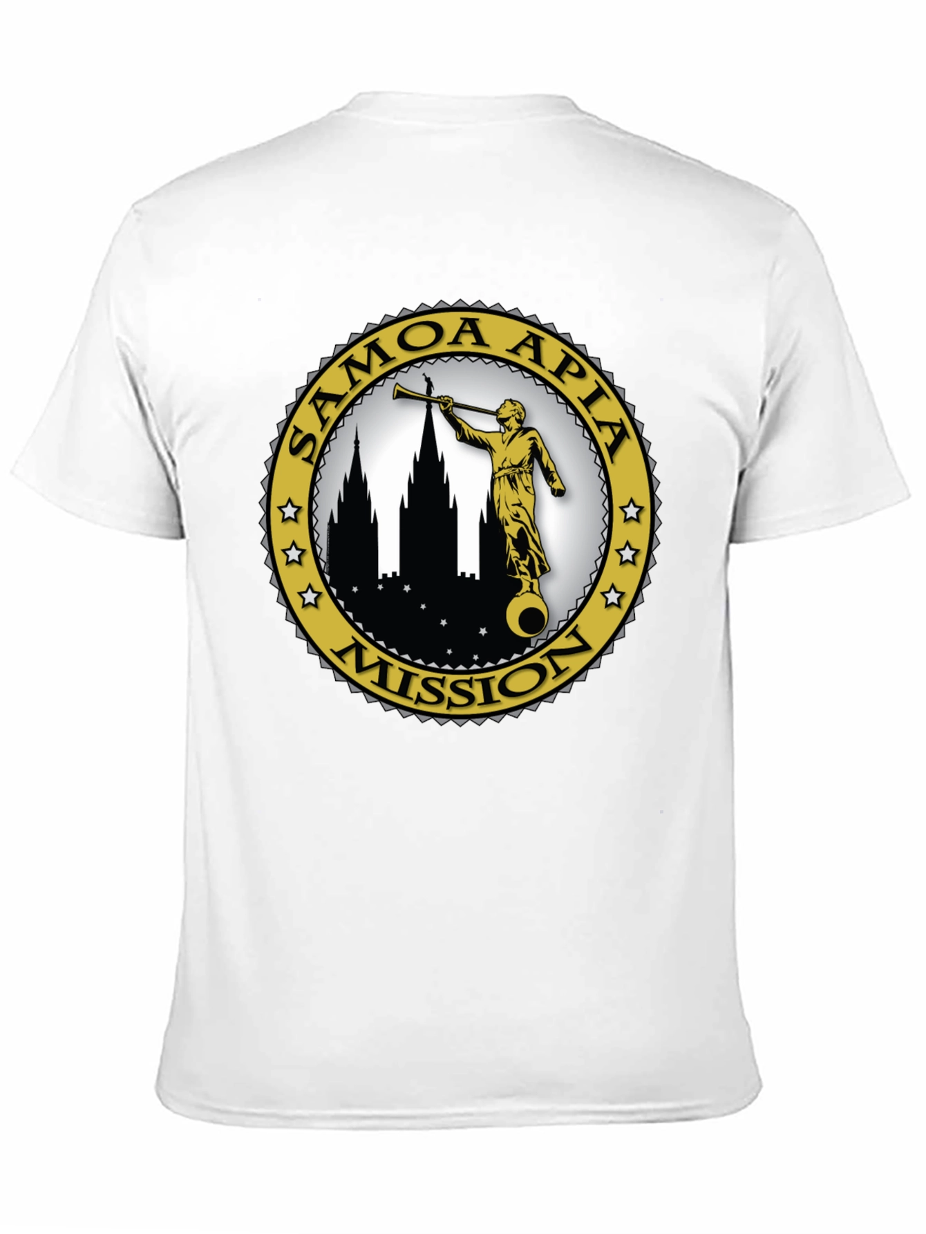 Samoa Apia Mission T-Shirt - Classic Black Cotton Tee