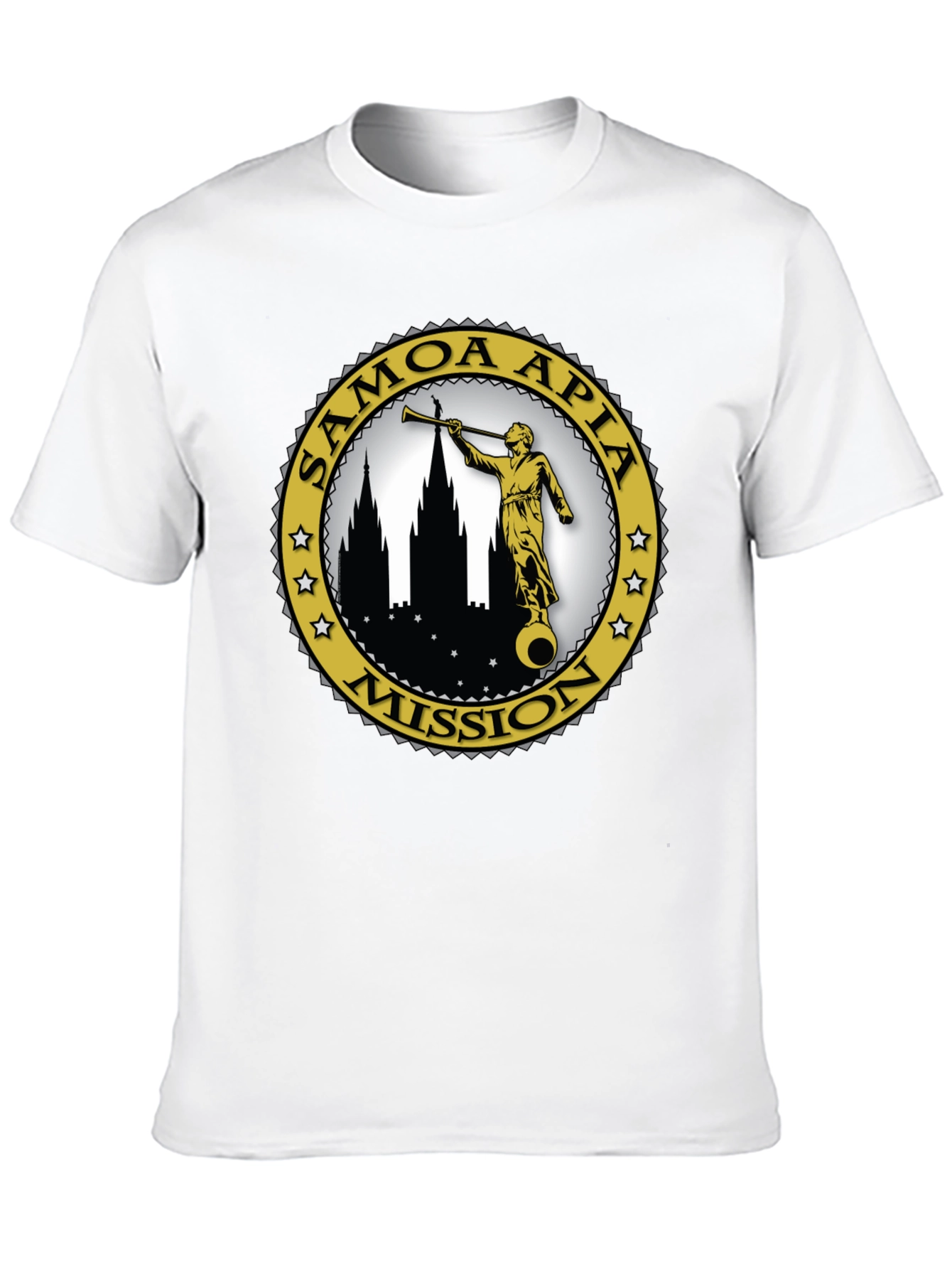 Samoa Apia Mission T-Shirt - Classic Black Cotton Tee