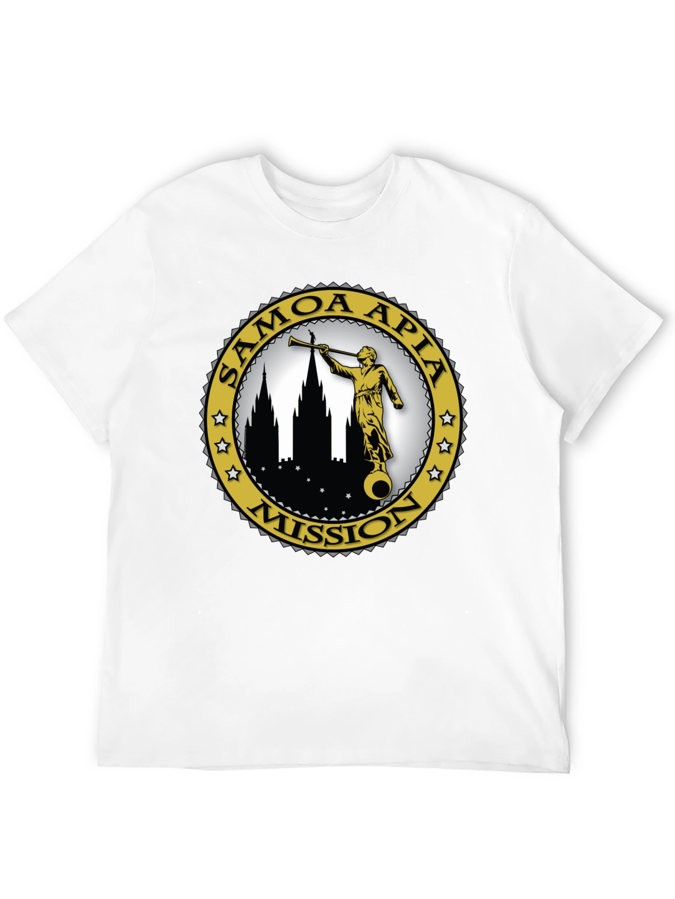 Samoa Apia Mission T-Shirt - Classic Black Cotton Tee