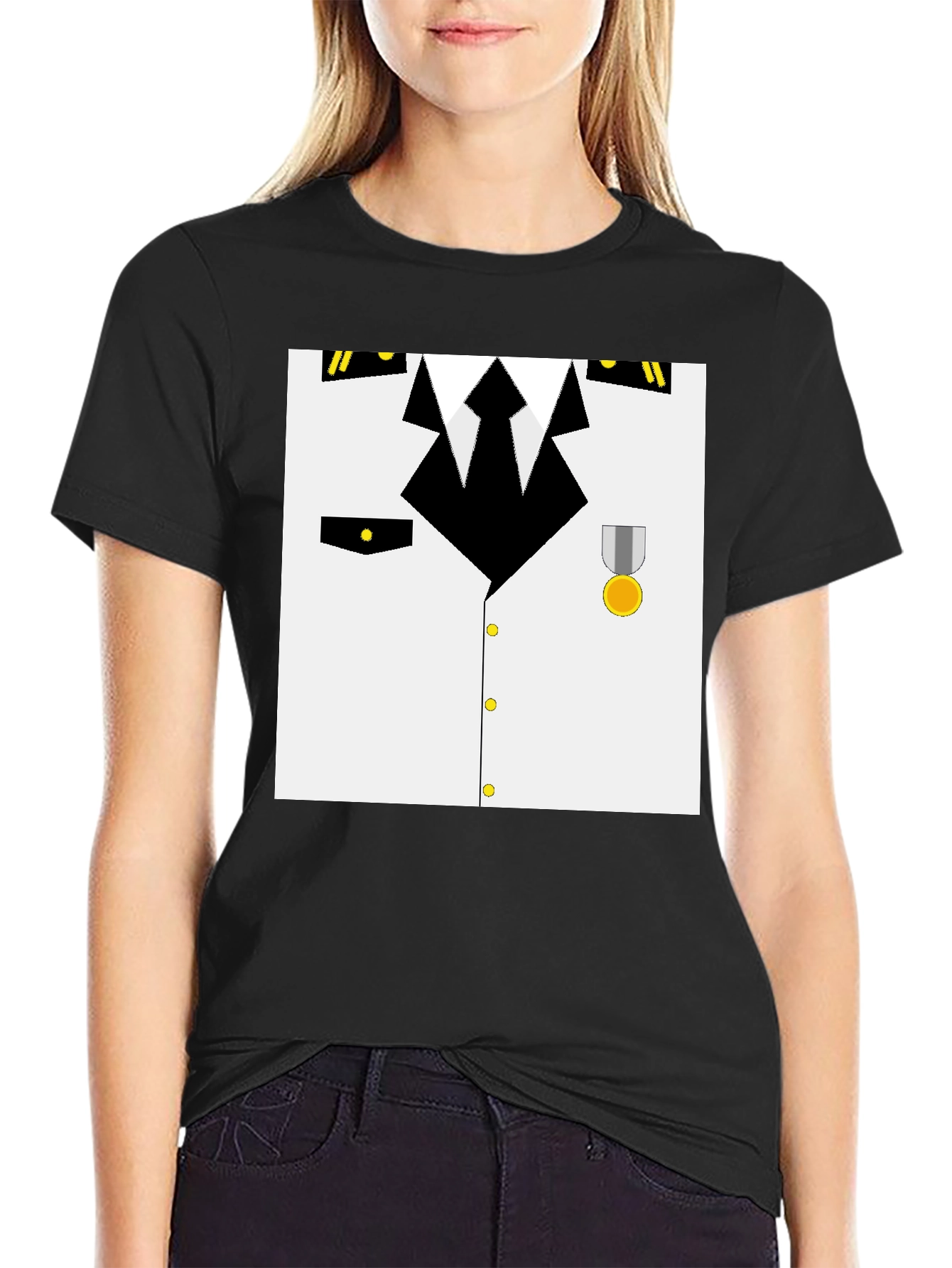 Pilot Costume T-Shirt - Realistic Design
