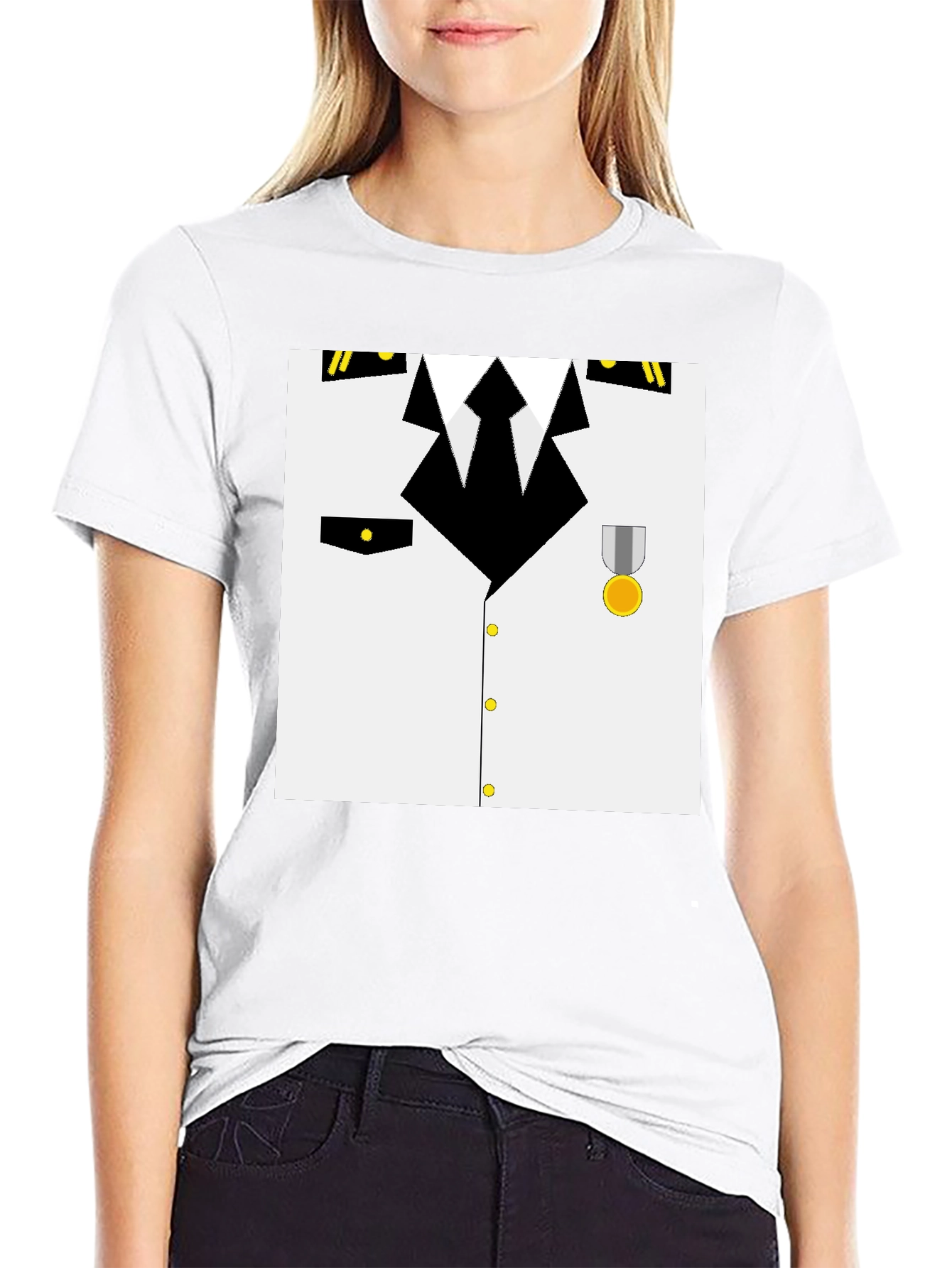 Pilot Costume T-Shirt - Realistic Design