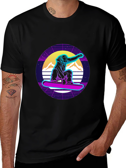 Retro Snowboarder T-Shirt - Vintage 80s Style Graphic Tee