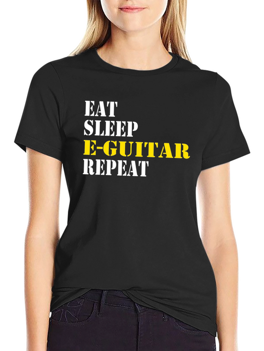 Eat Sleep E-Guitar Repeat T-Shirt