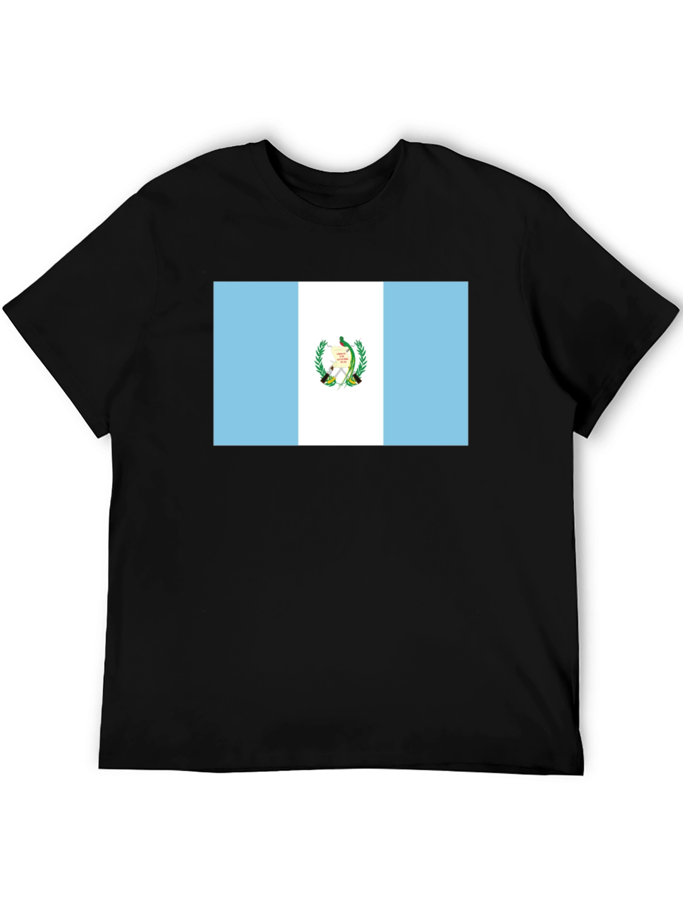 Guatemala Flag T-Shirt - Black Tee