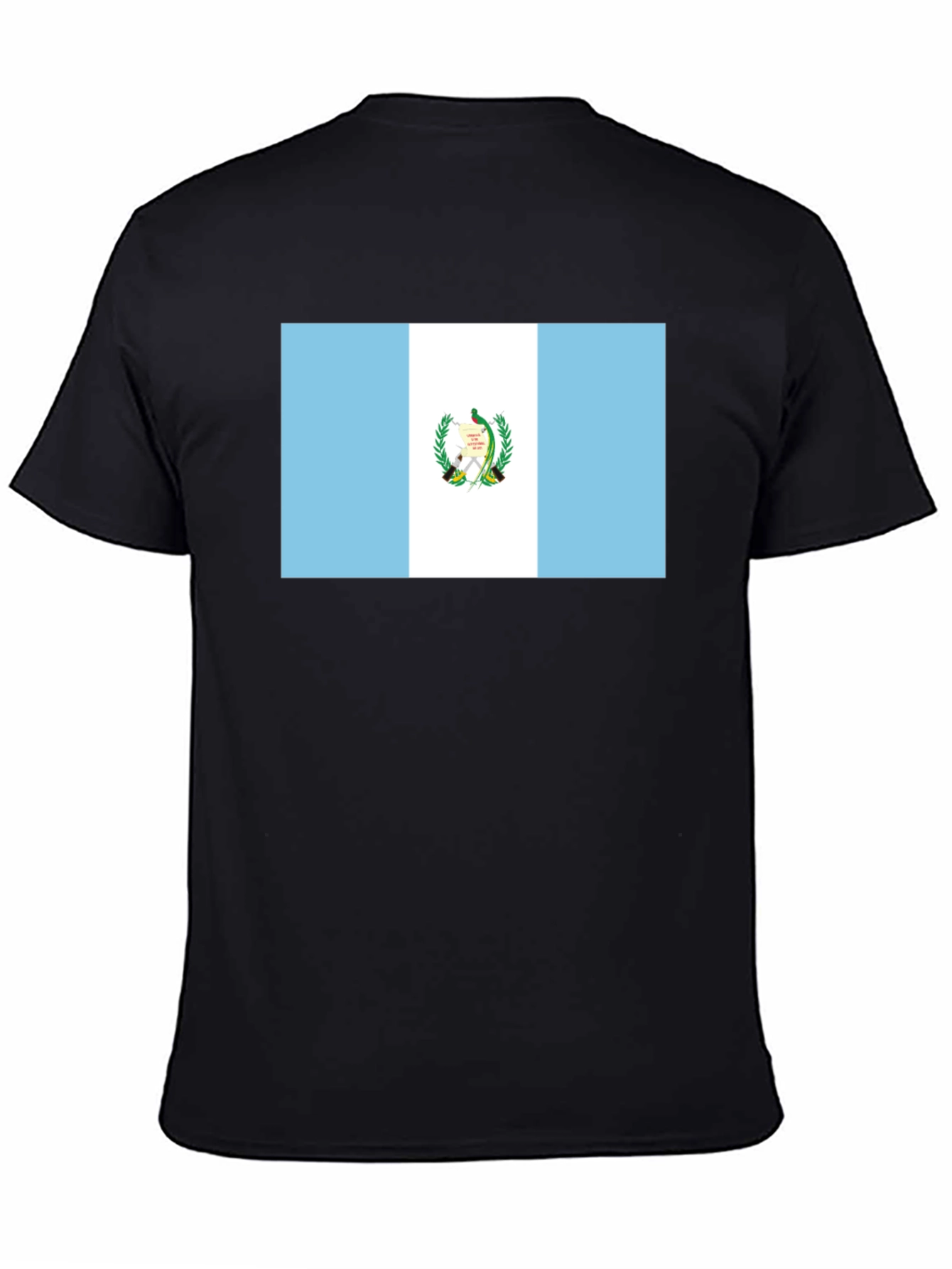 Guatemala Flag T-Shirt - Black Tee