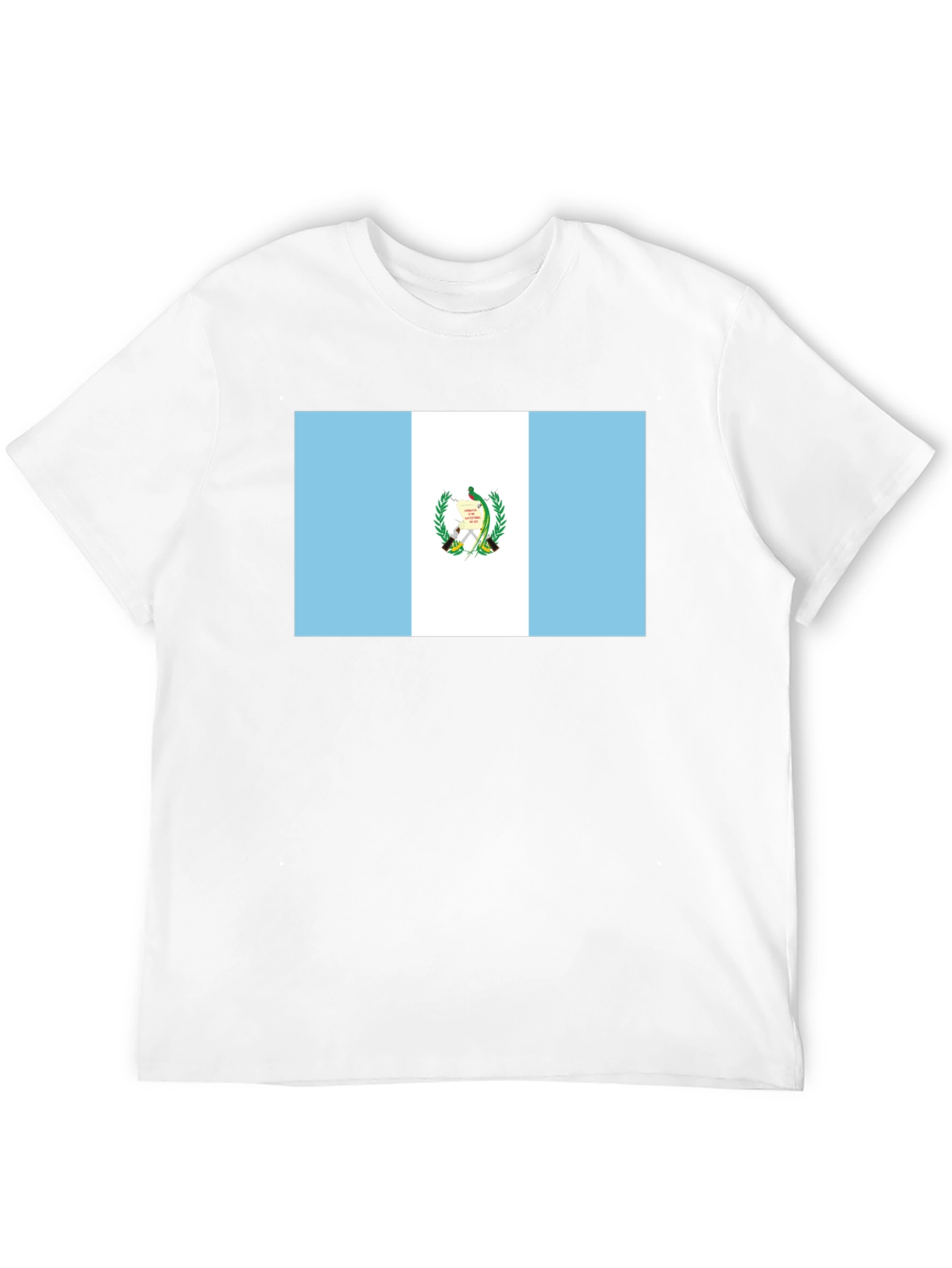 Guatemala Flag T-Shirt - Black Tee