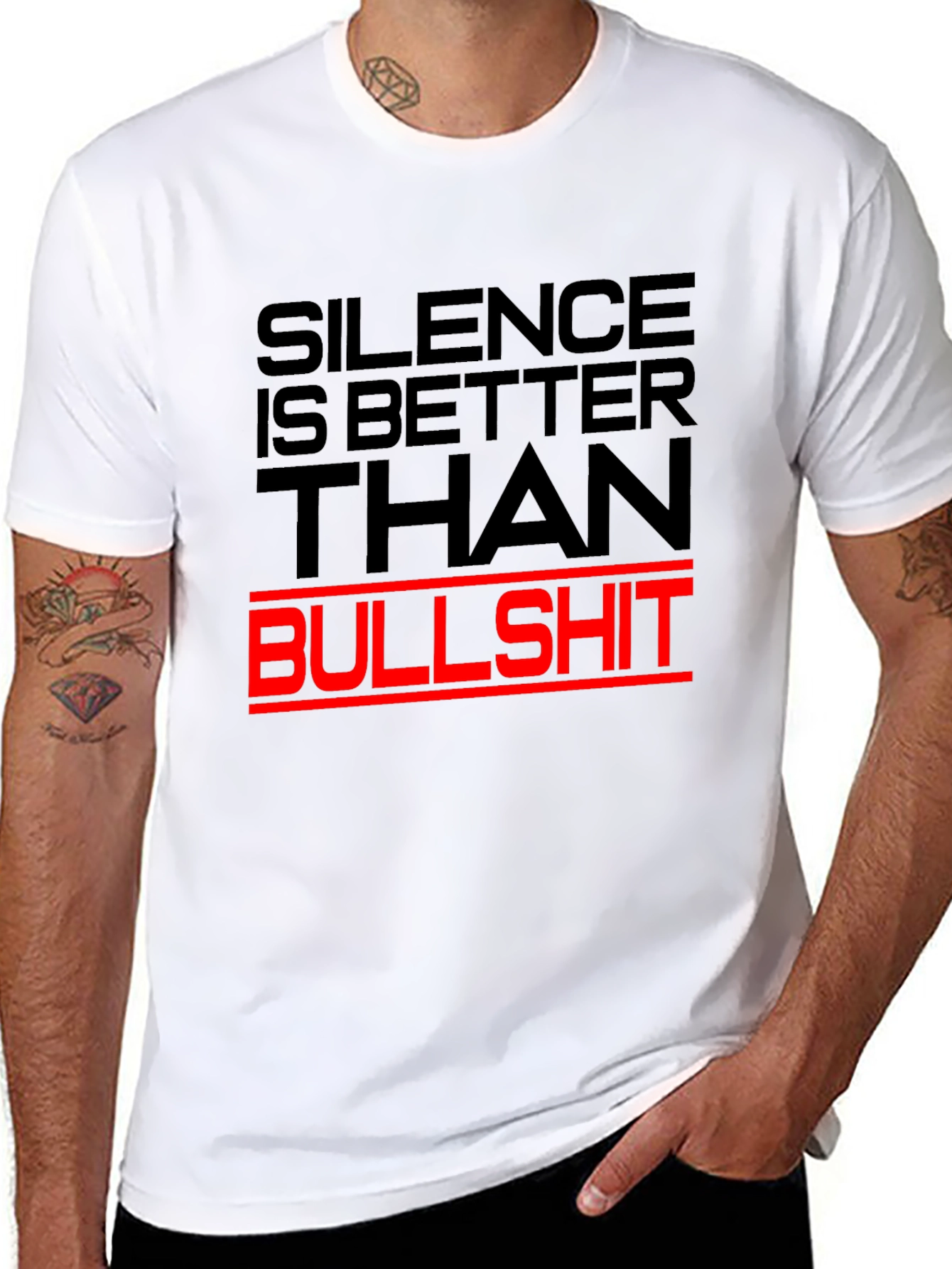 Silence is Better T-Shirt - Bold Statement Tee