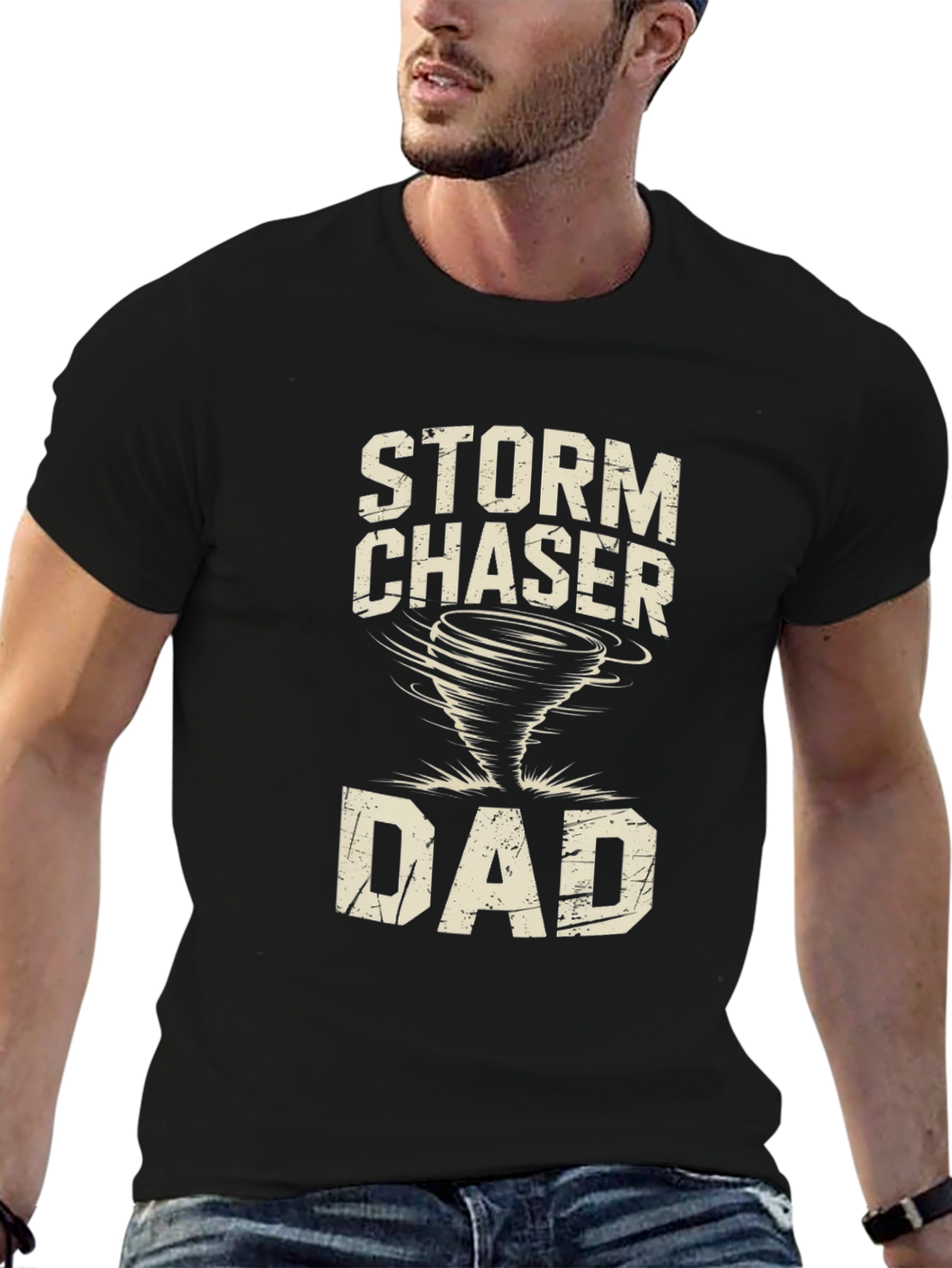 Storm Chaser Dad T-Shirt - Weather Enthusiast Tee
