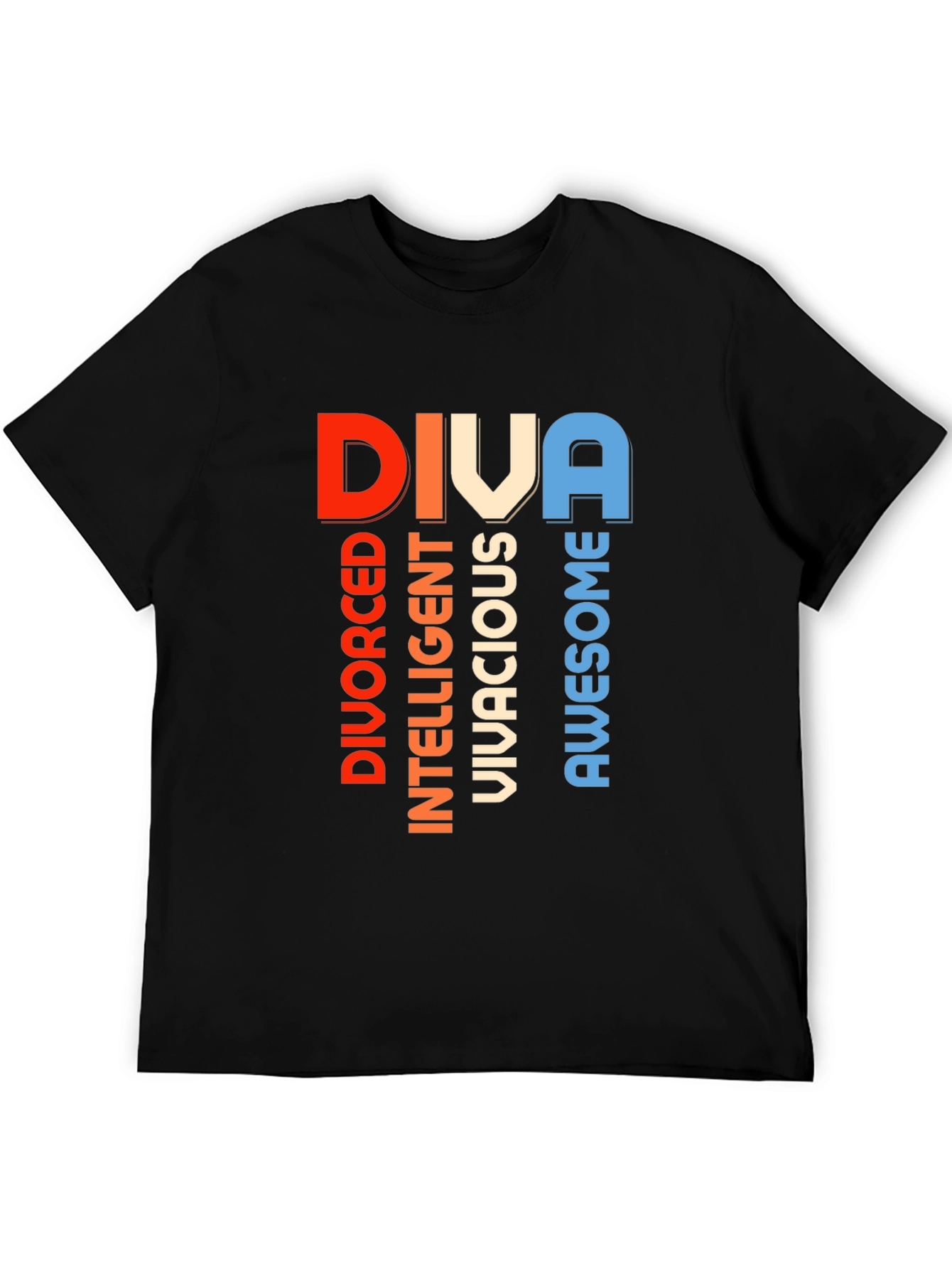 DIVA Graphic T-Shirt - Divorced Intelligent Vivacious Awesome