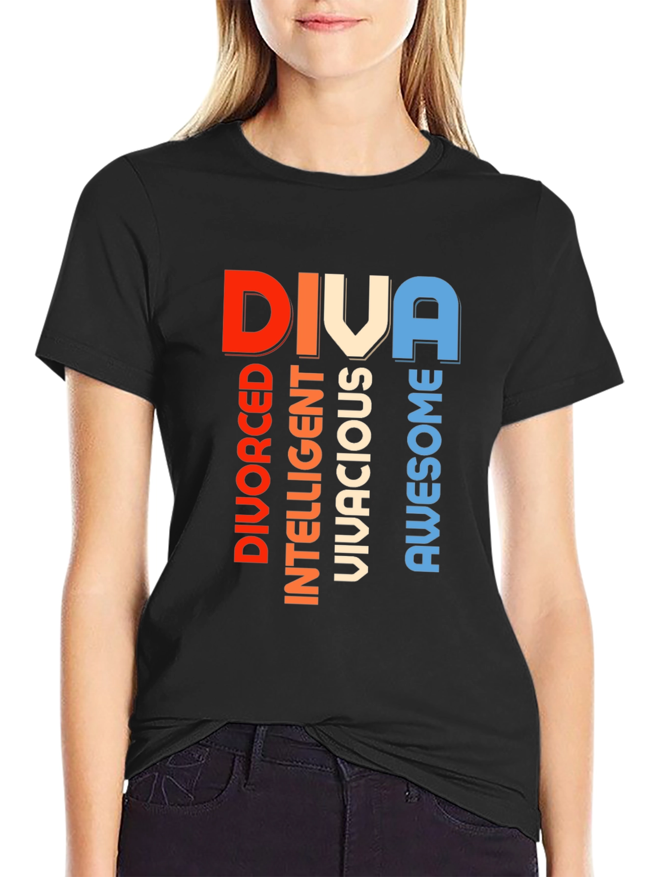 DIVA Graphic T-Shirt - Divorced Intelligent Vivacious Awesome