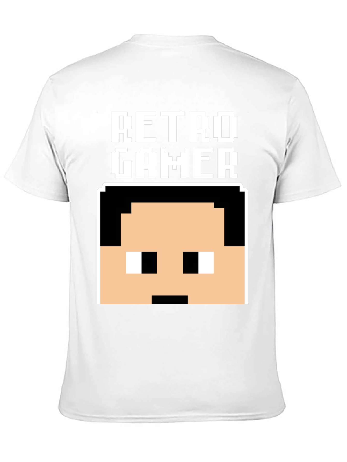 Retro Gamer Pixel Art Black T-Shirt