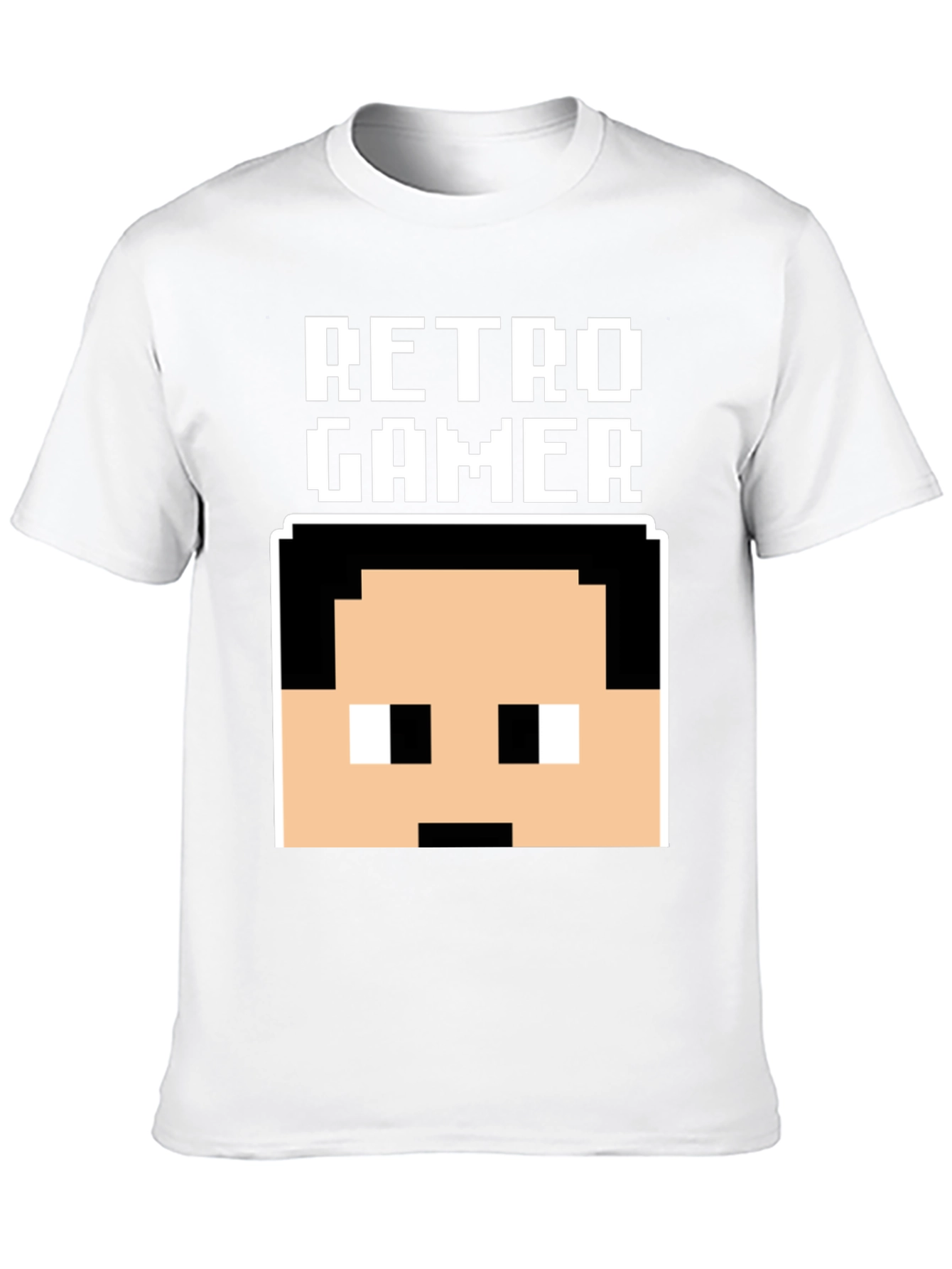 Retro Gamer Pixel Art Black T-Shirt