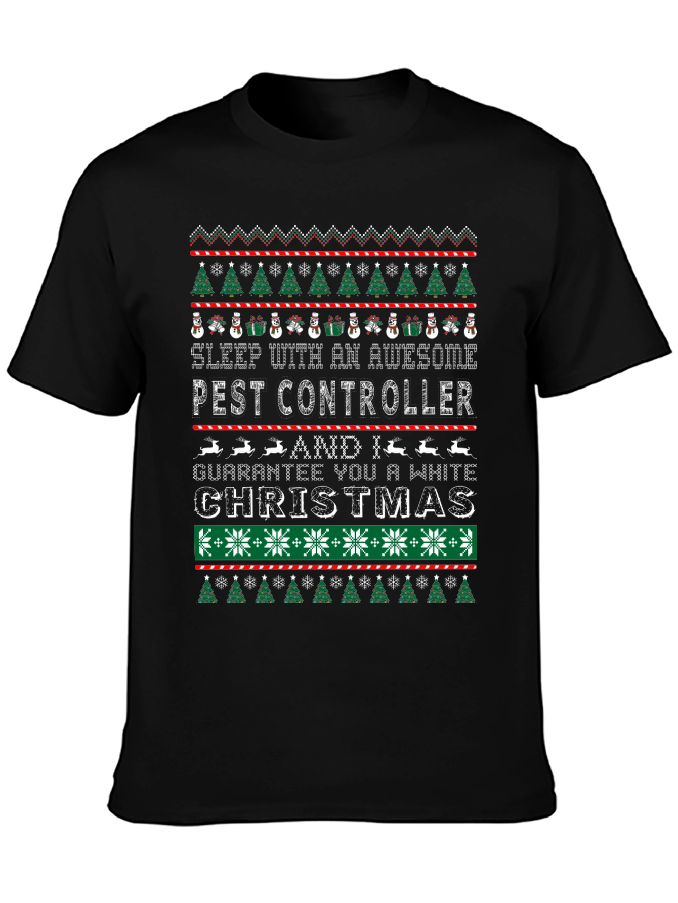 Awesome Pest Controller Ugly Christmas Sweater T-Shirt