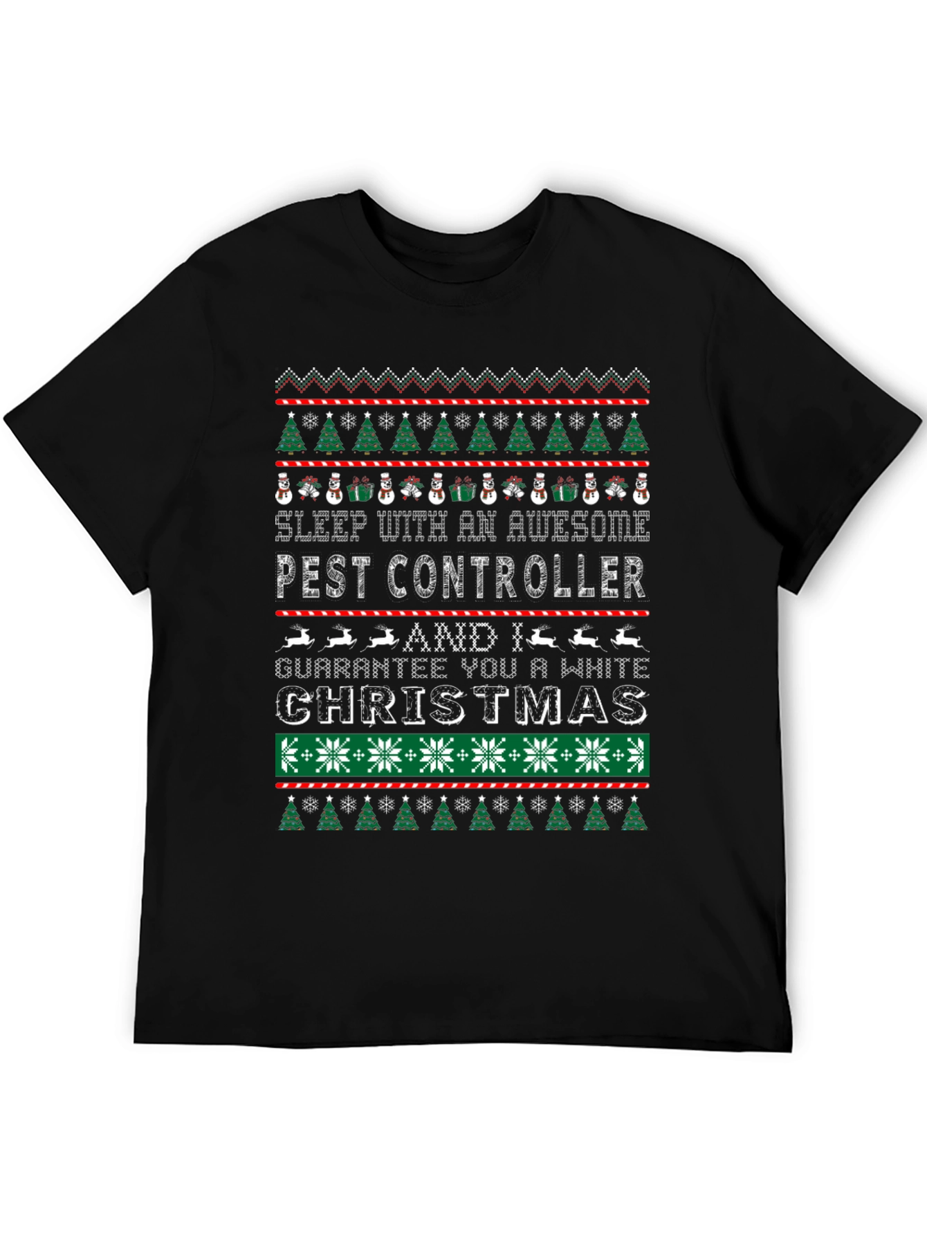 Awesome Pest Controller Ugly Christmas Sweater T-Shirt