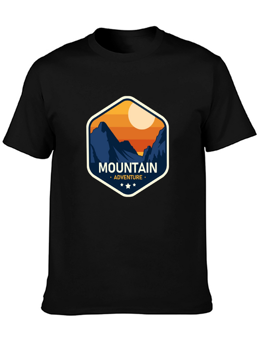 Mountain Adventure Graphic Tee - Black