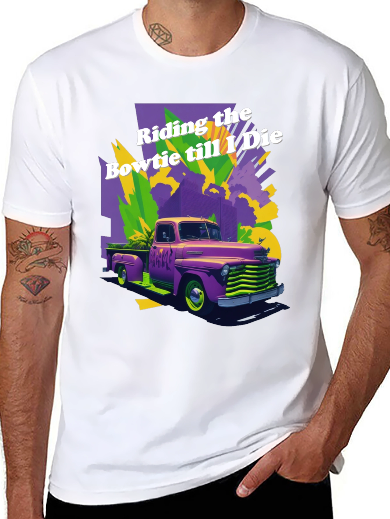 Retro Truck Graphic T-Shirt - Riding the Bowtie