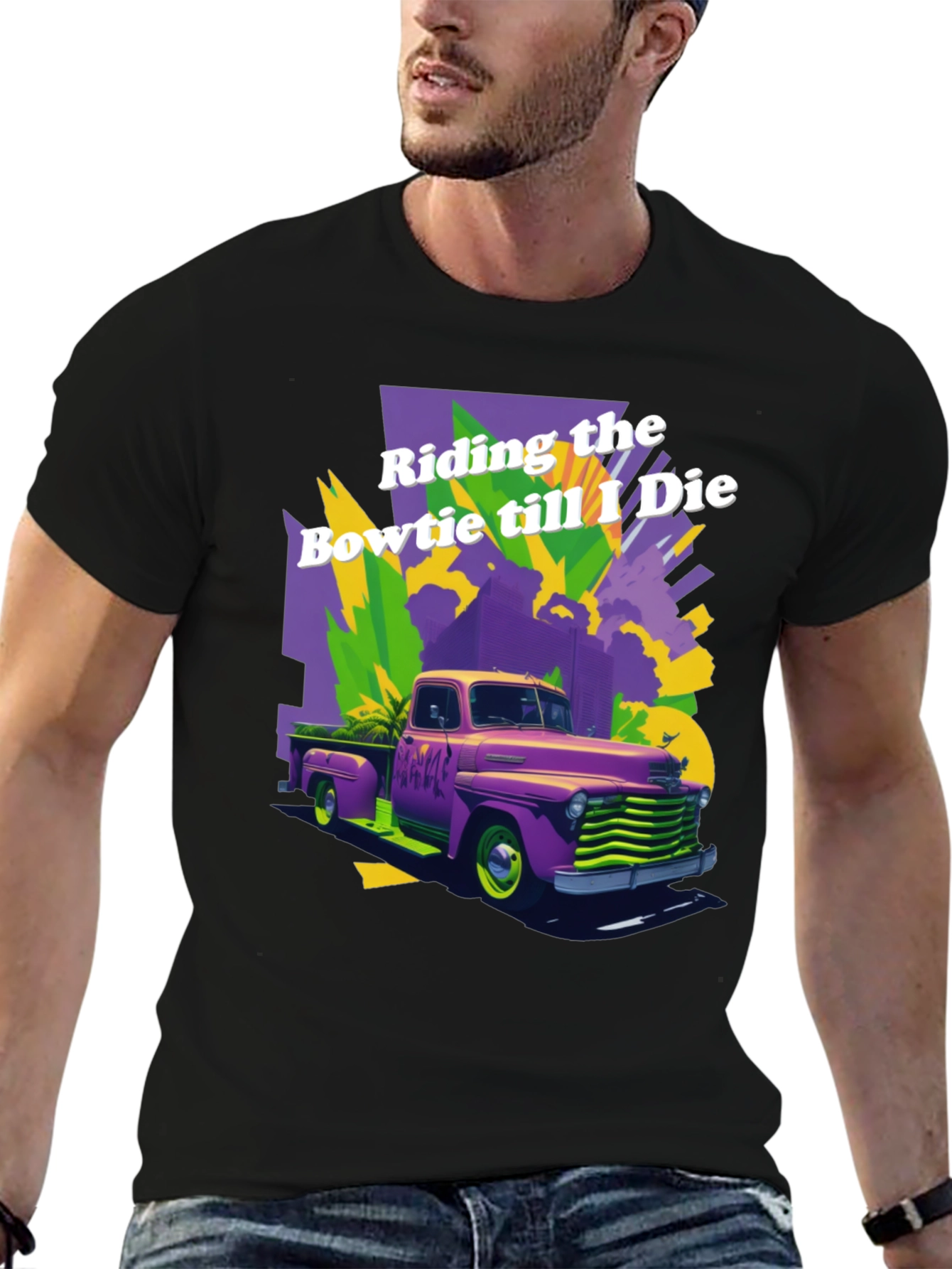 Retro Truck Graphic T-Shirt - Riding the Bowtie
