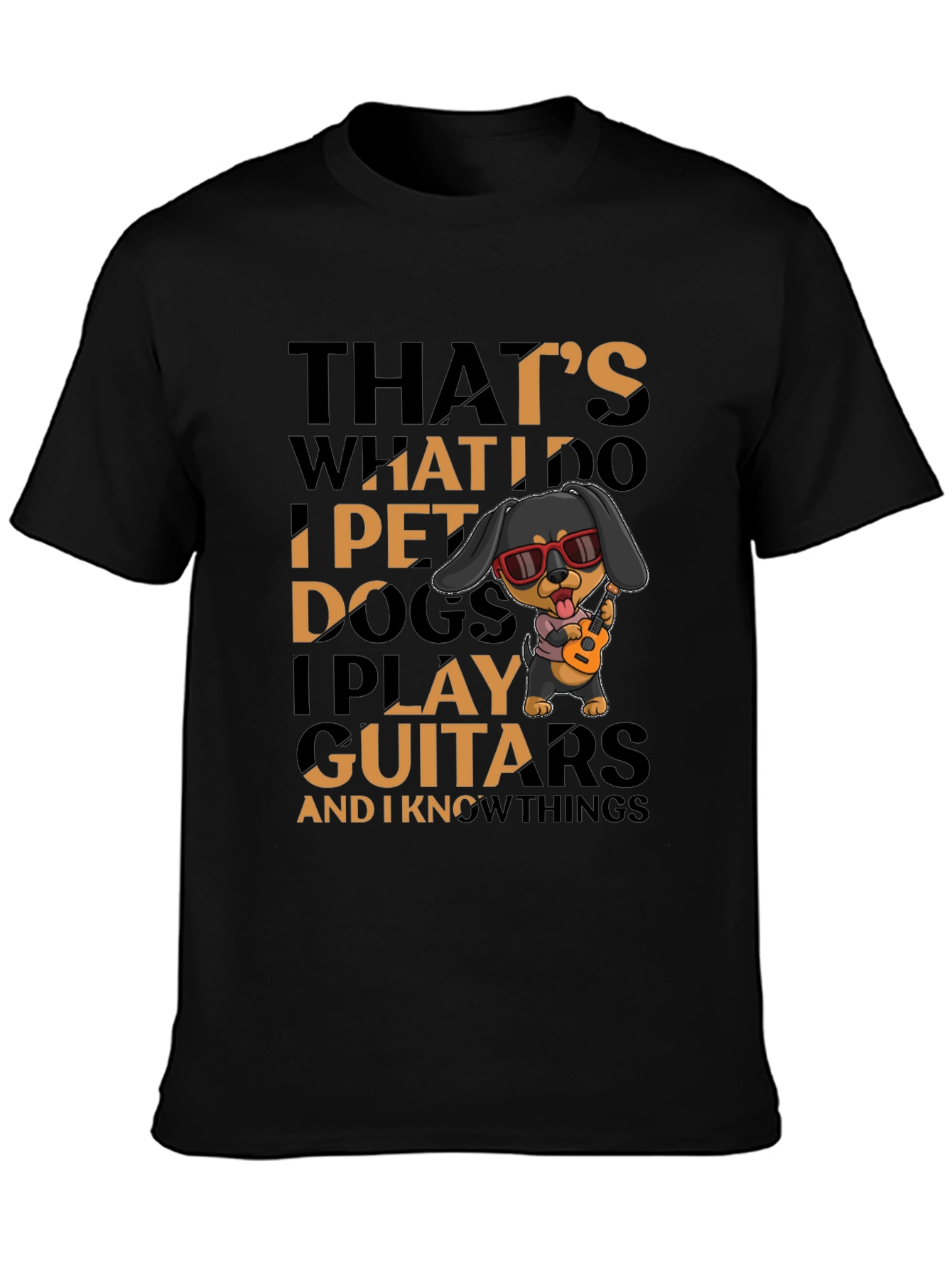 Pet Dogs and Play Guitars Graphic Tee