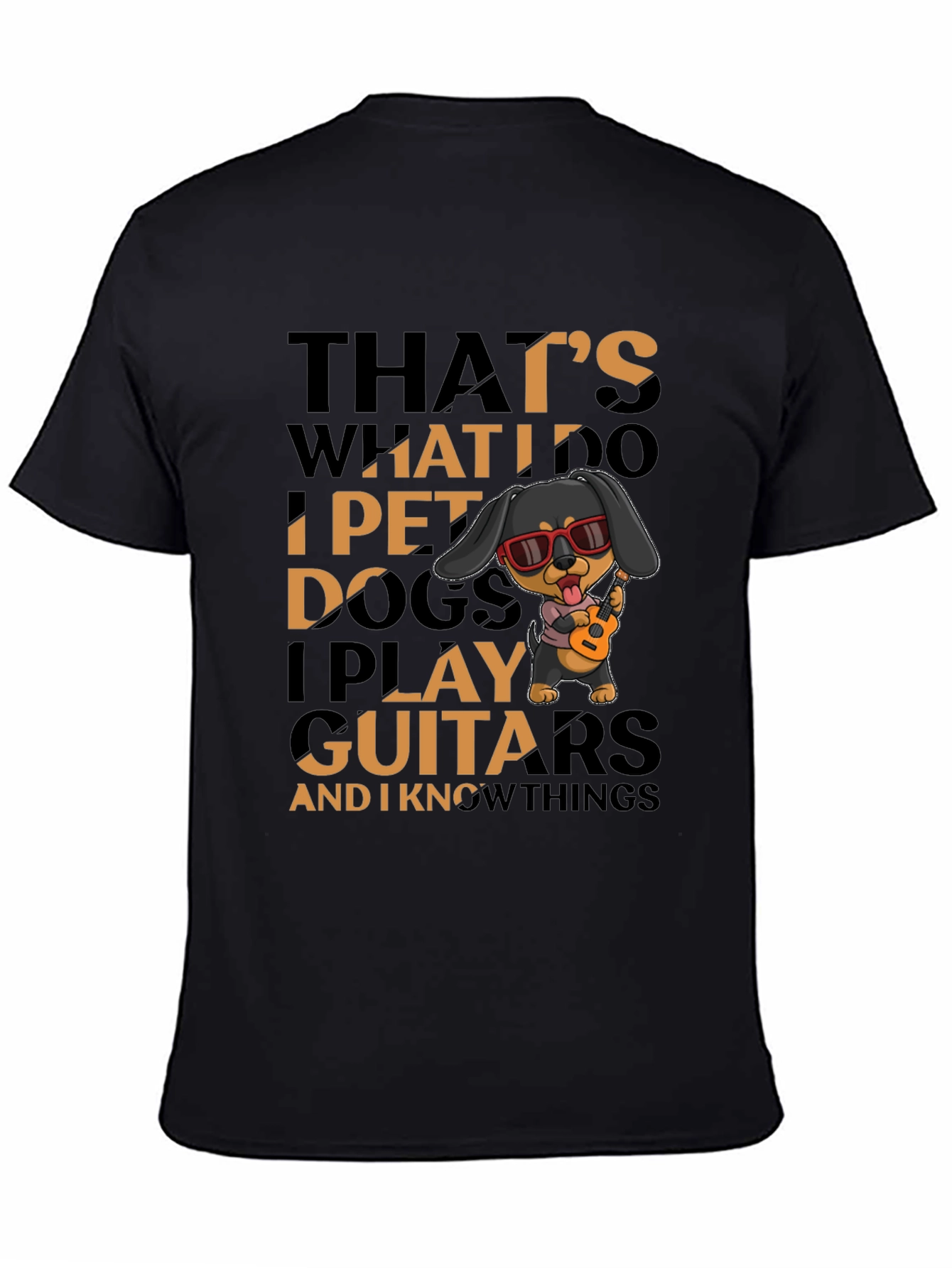 Pet Dogs and Play Guitars Graphic Tee