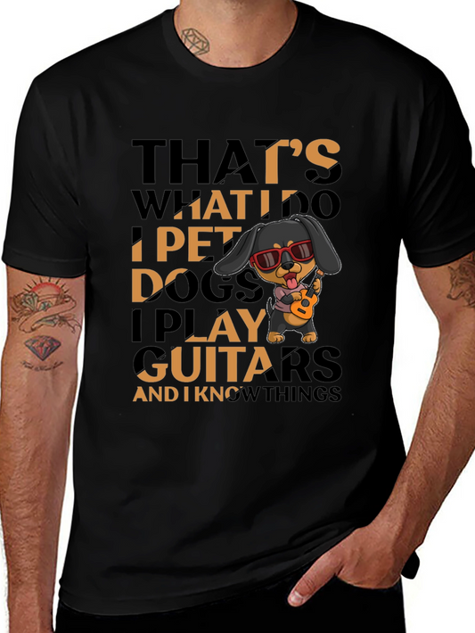 Pet Dogs and Play Guitars Graphic Tee
