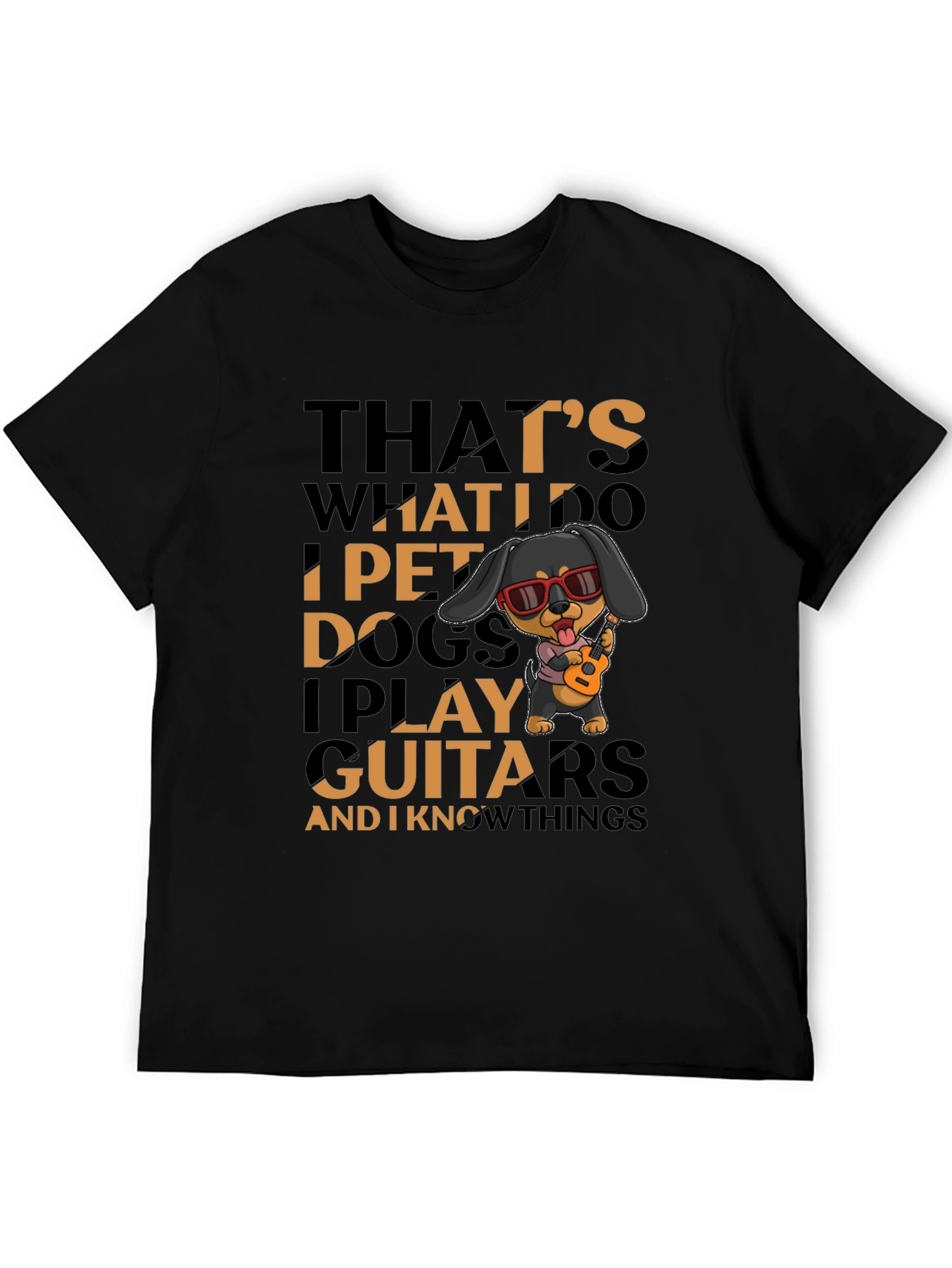 Pet Dogs and Play Guitars Graphic Tee