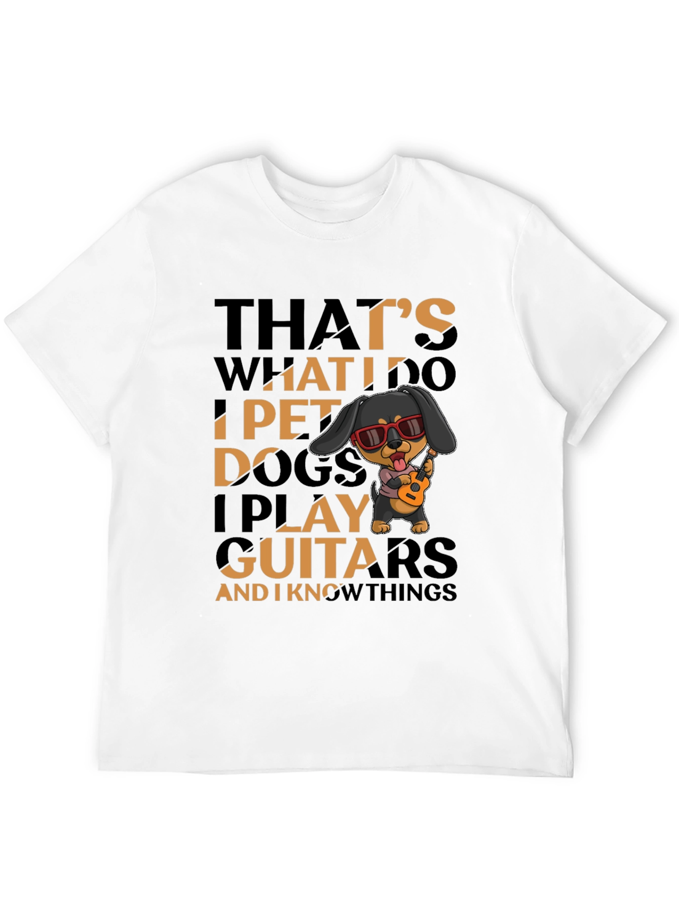 Pet Dogs and Play Guitars Graphic Tee