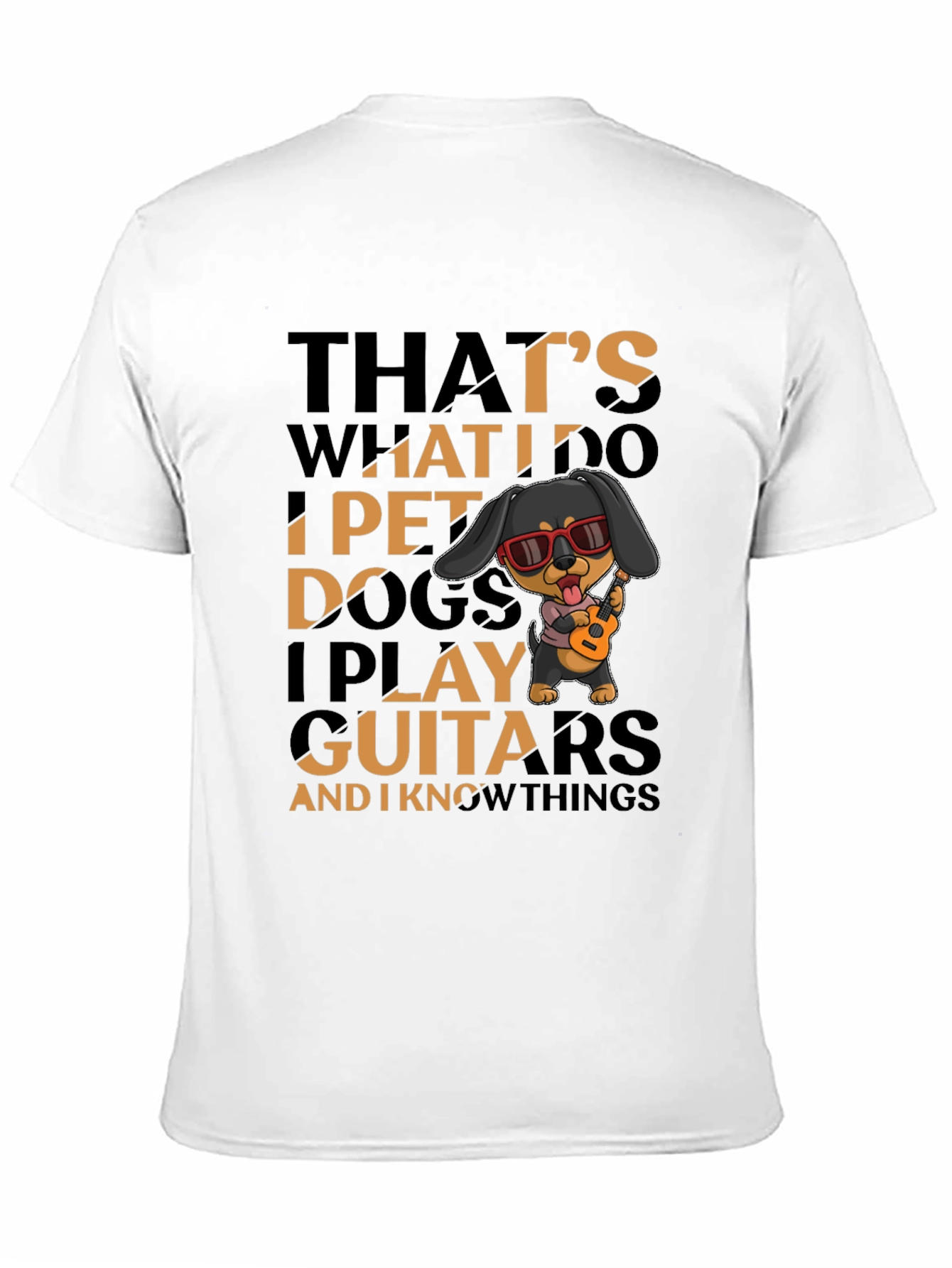 Pet Dogs and Play Guitars Graphic Tee