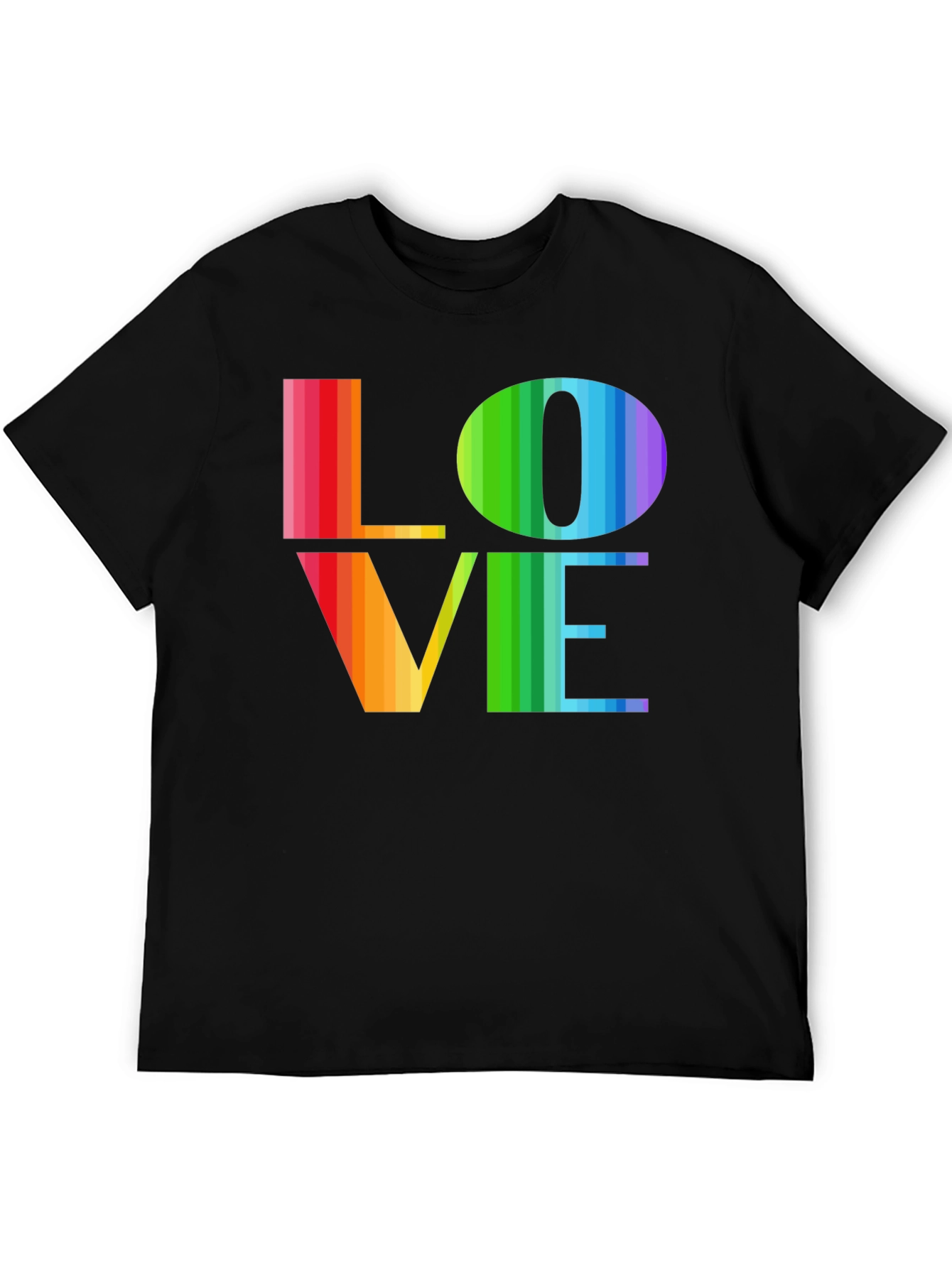 Rainbow LOVE Graphic Tee - Pride LGBTQ+ T-Shirt