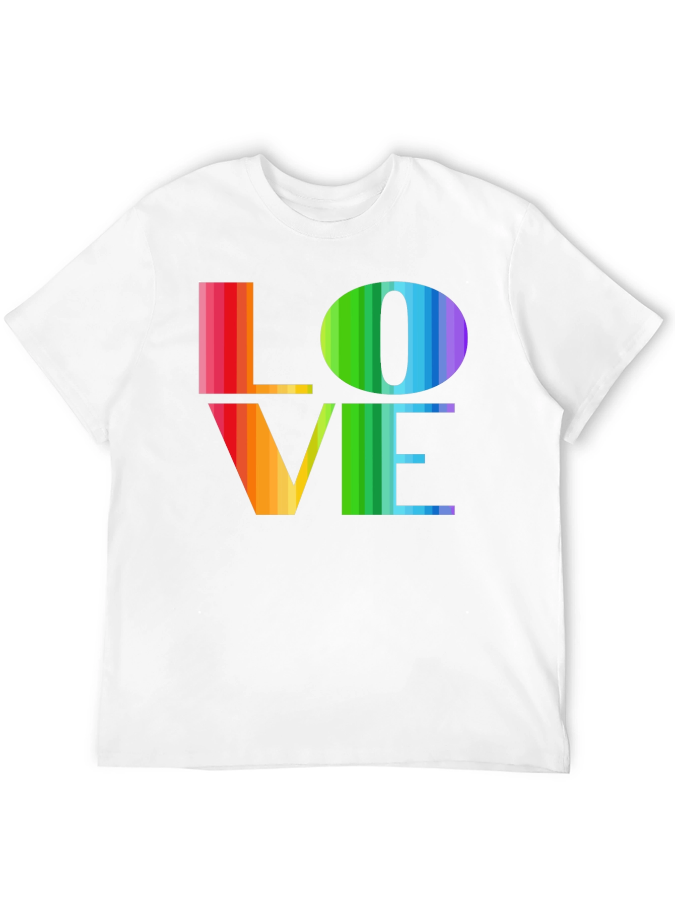 Rainbow LOVE Graphic Tee - Pride LGBTQ+ T-Shirt