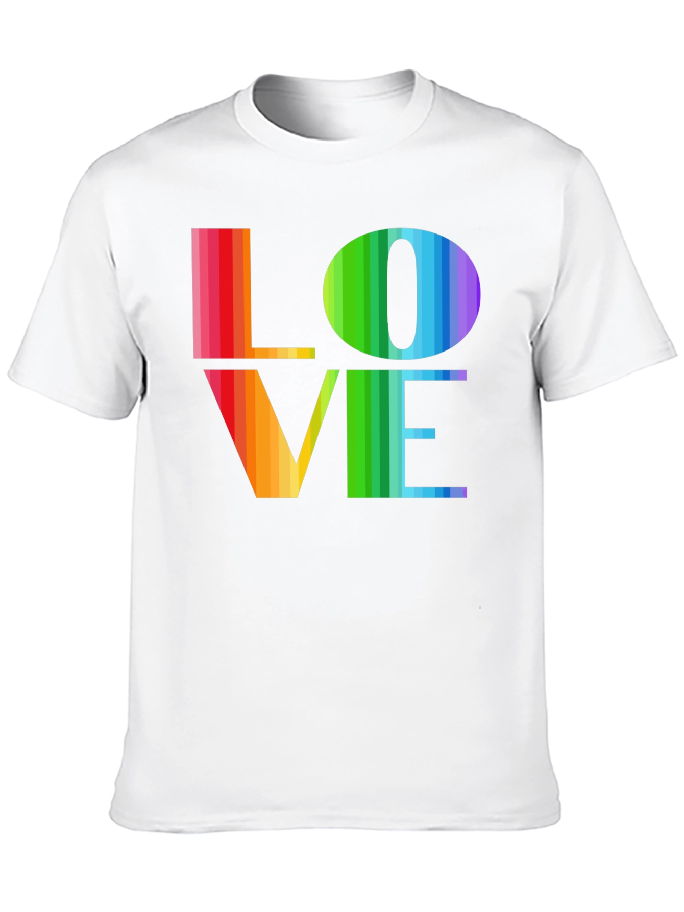 Rainbow LOVE Graphic Tee - Pride LGBTQ+ T-Shirt