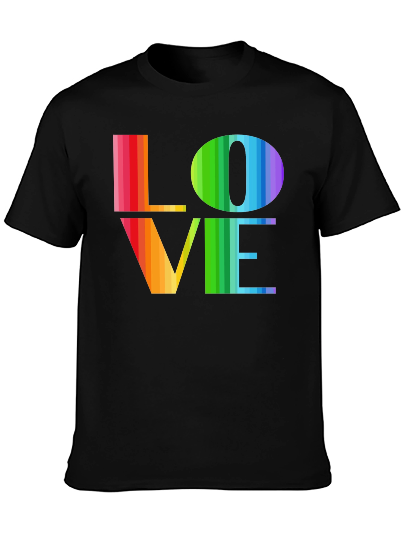 Rainbow LOVE Graphic Tee - Pride LGBTQ+ T-Shirt