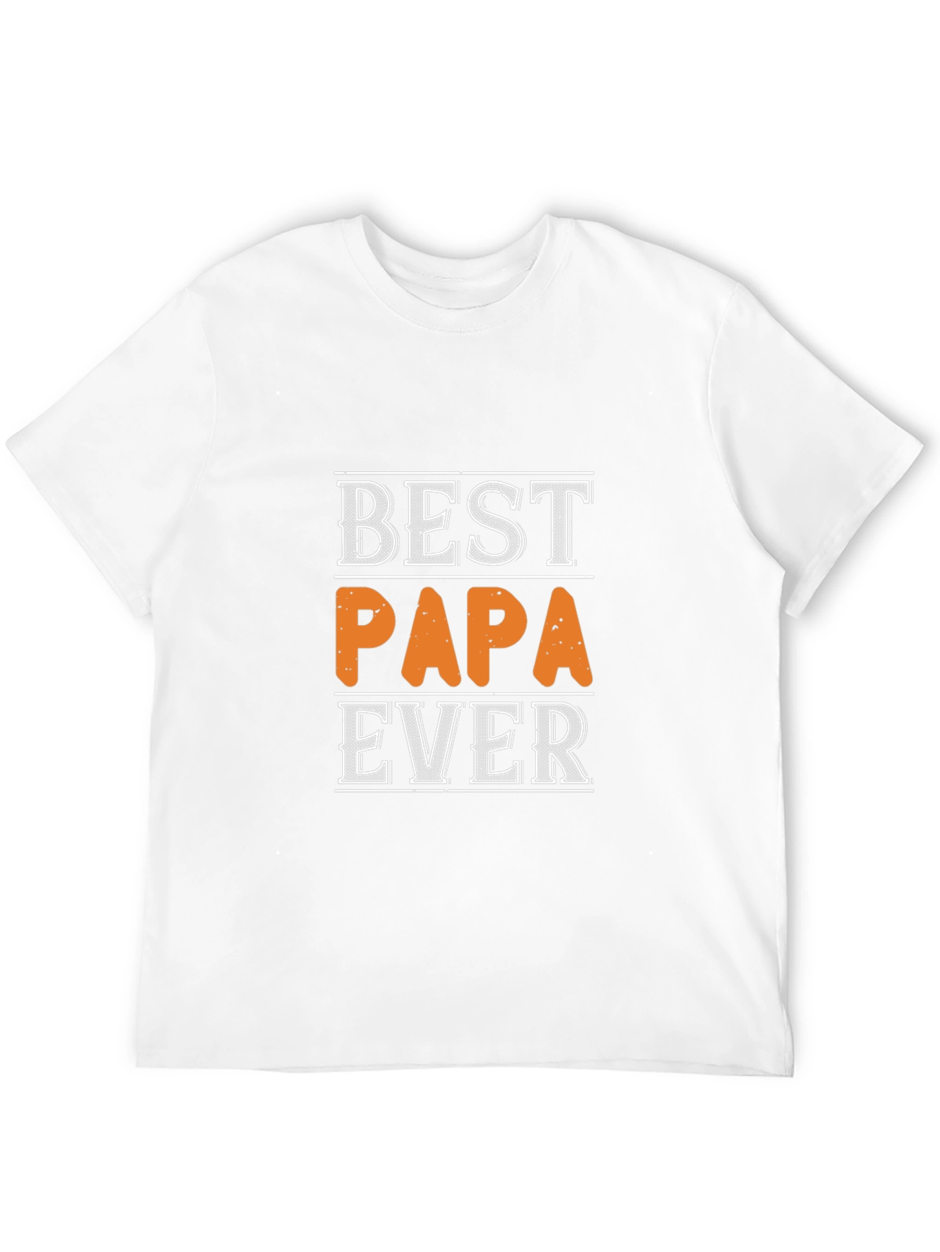 Best Papa Ever Black Graphic T-Shirt