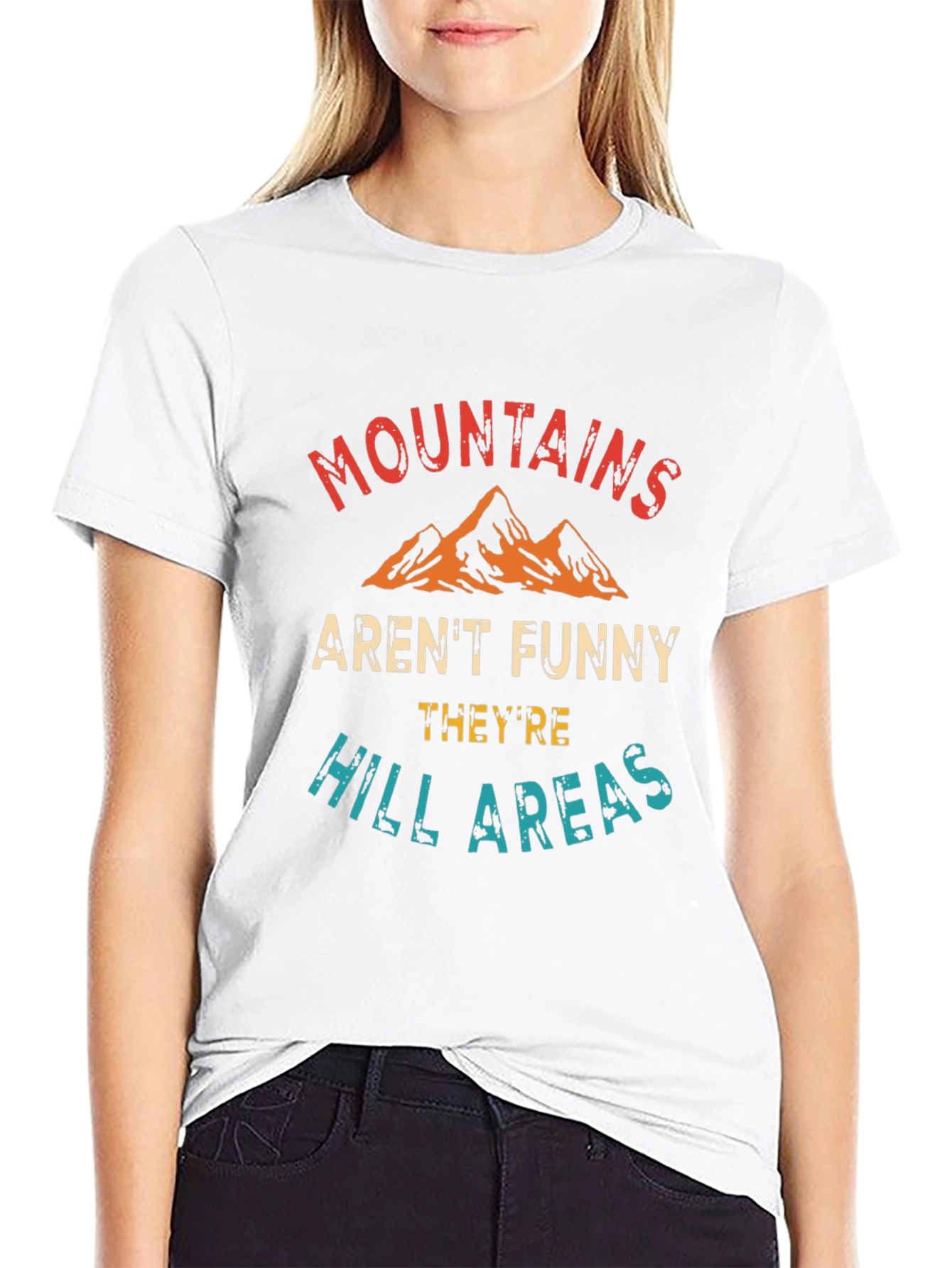 Mountains Arent Funny Tee