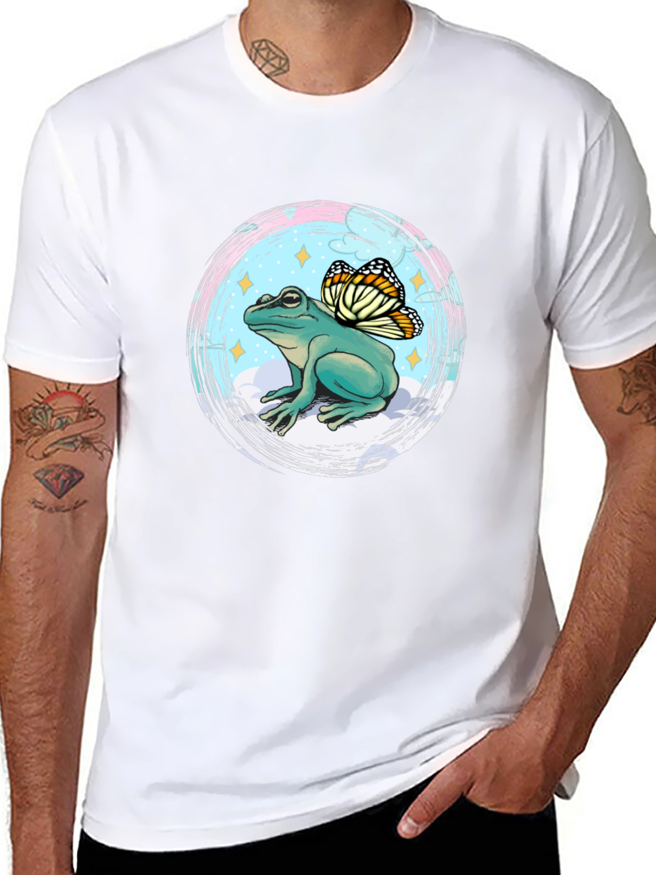 Frog with Butterfly Wings Graphic Tee