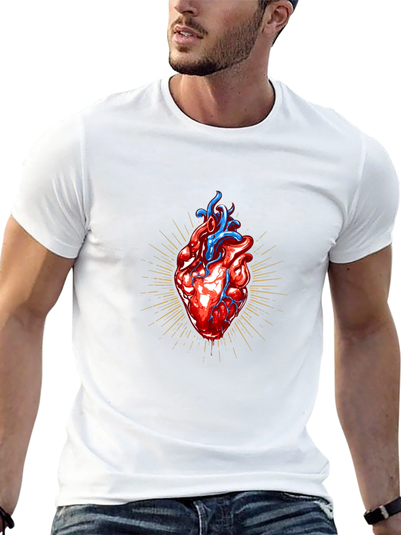 Anatomical Heart Graphic T-Shirt