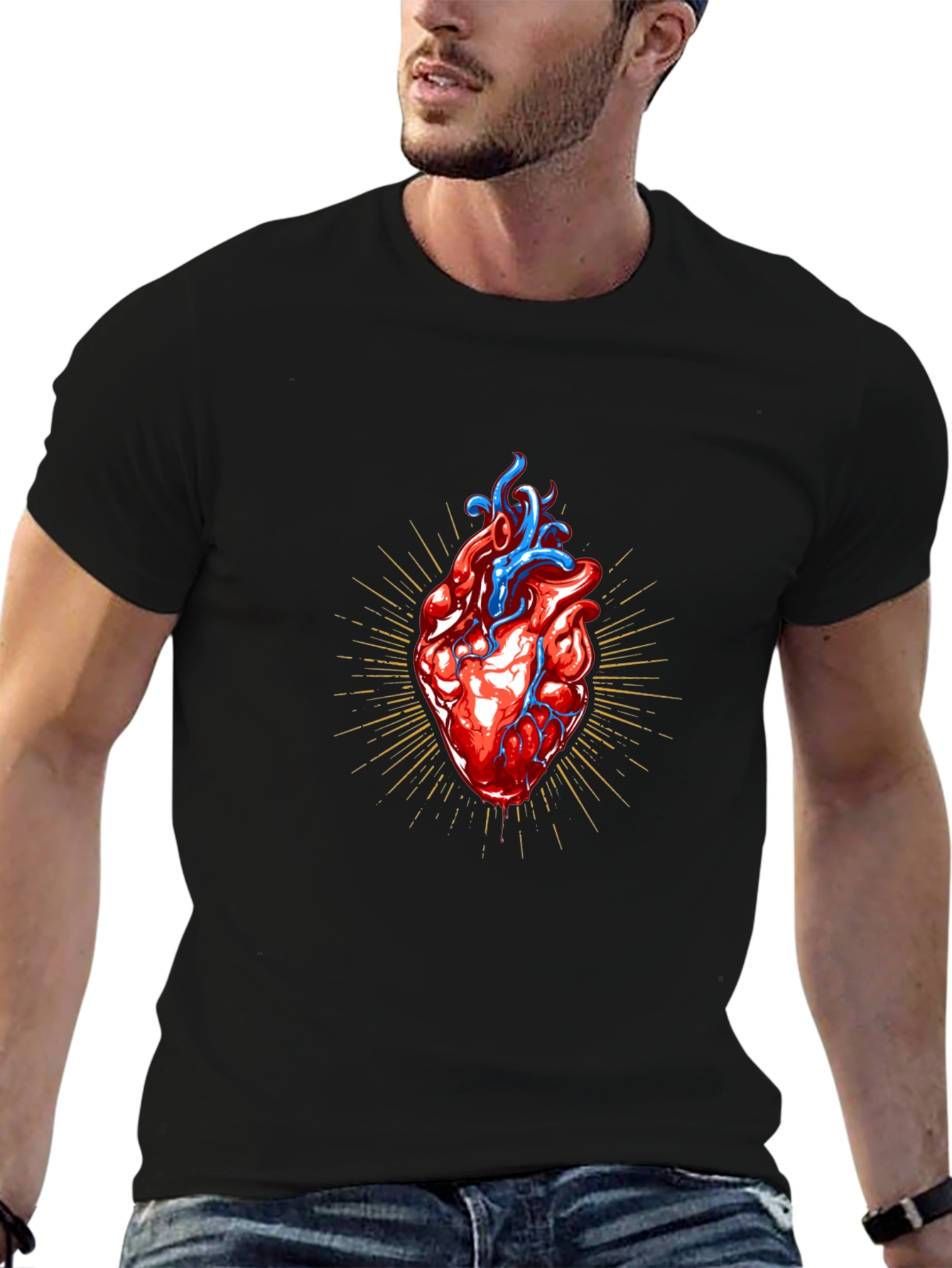 Anatomical Heart Graphic T-Shirt