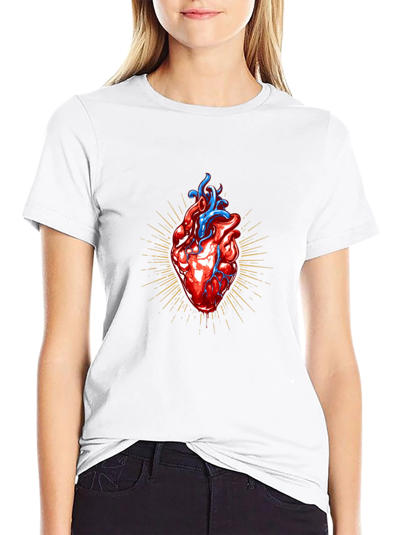 Anatomical Heart Graphic T-Shirt