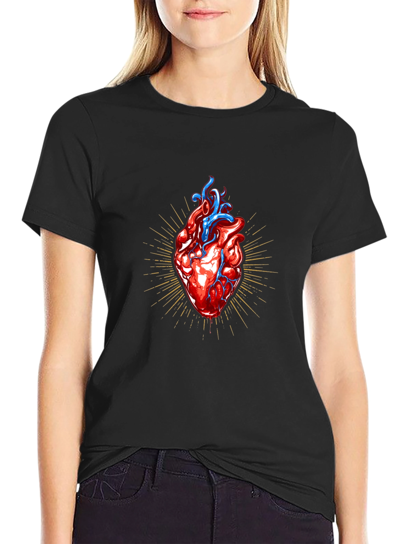 Anatomical Heart Graphic T-Shirt