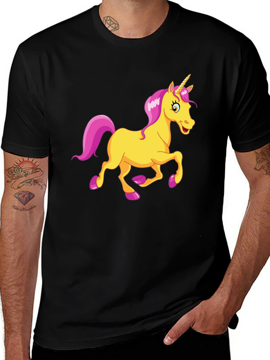 Unicorn Graphic Black T-Shirt