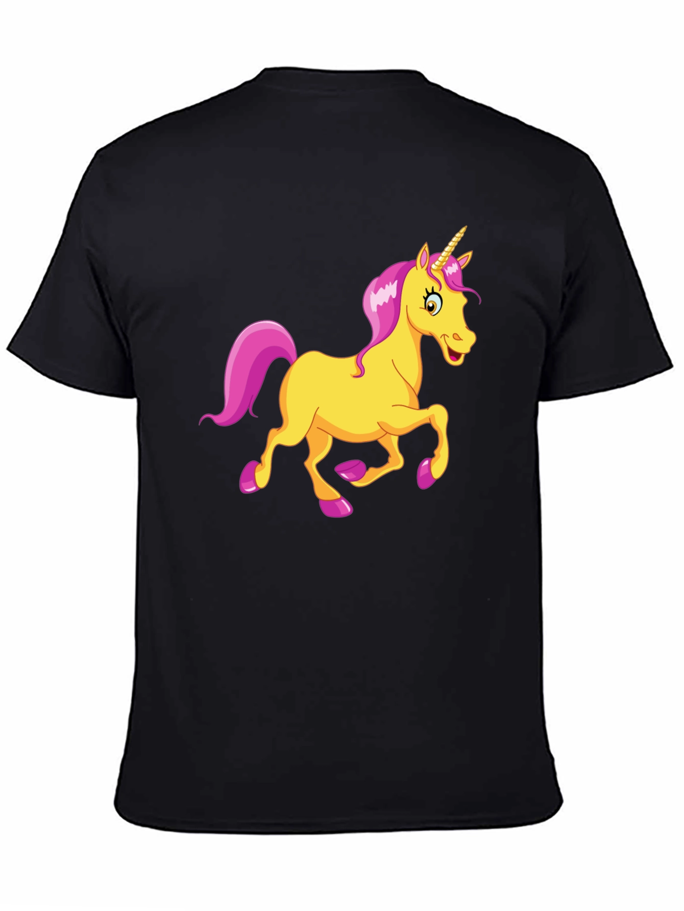 Unicorn Graphic Black T-Shirt