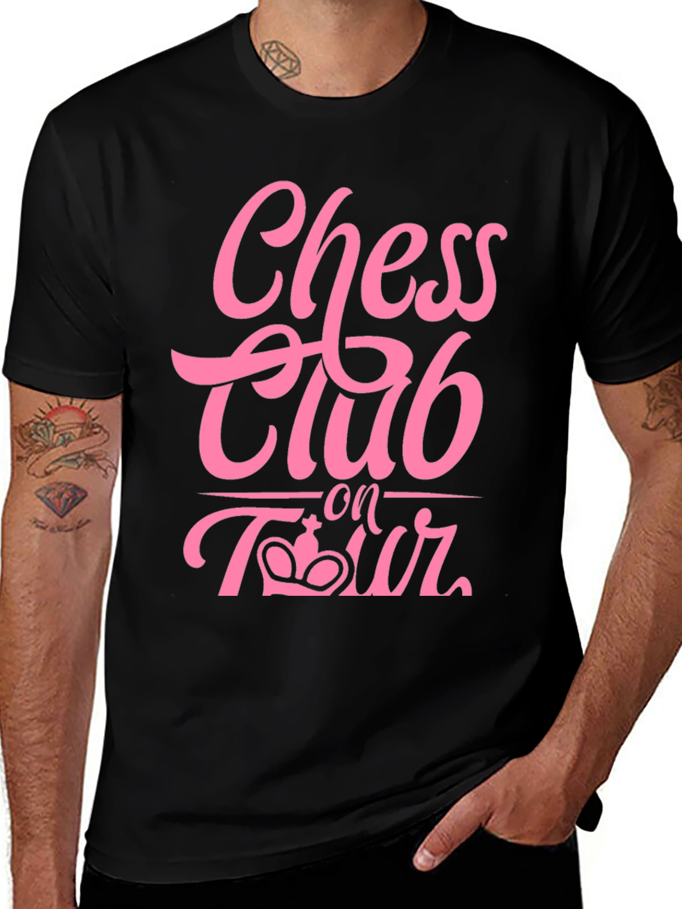 Chess Club On Tour Black T-Shirt