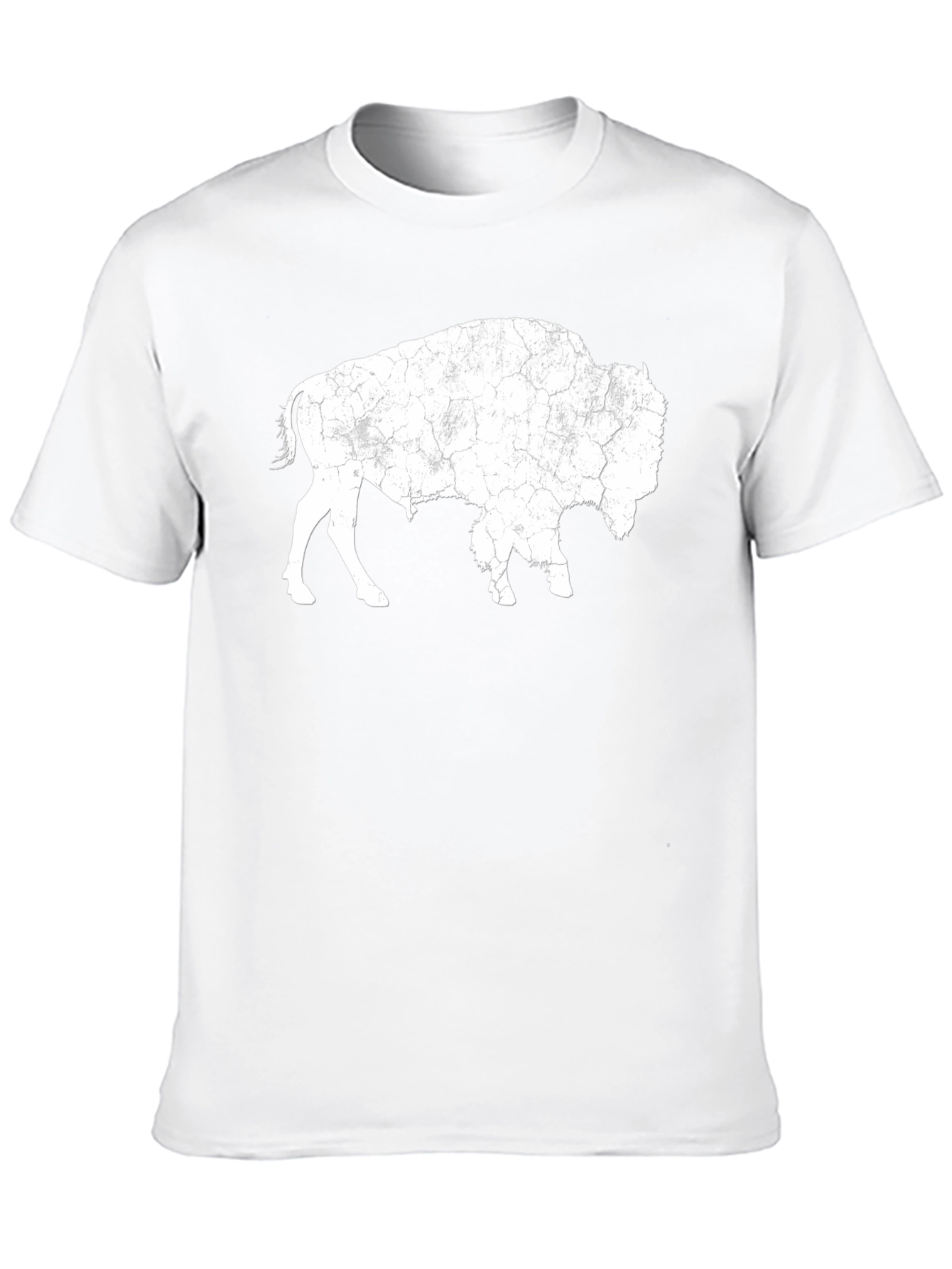 Bison Graphic Tee - Distressed Print