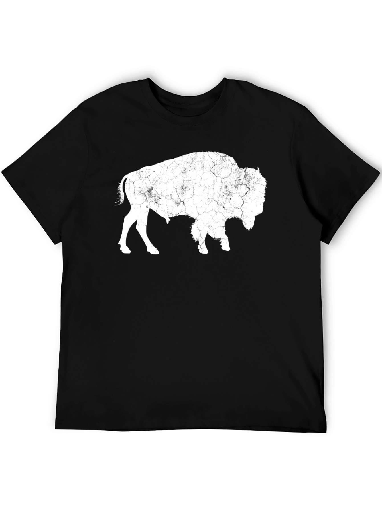 Bison Graphic Tee - Distressed Print
