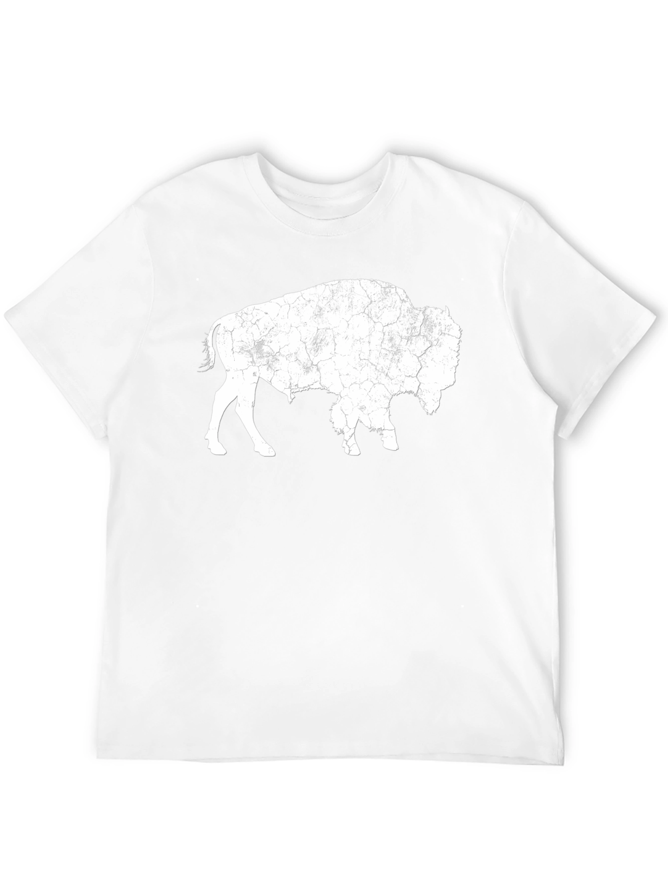 Bison Graphic Tee - Distressed Print
