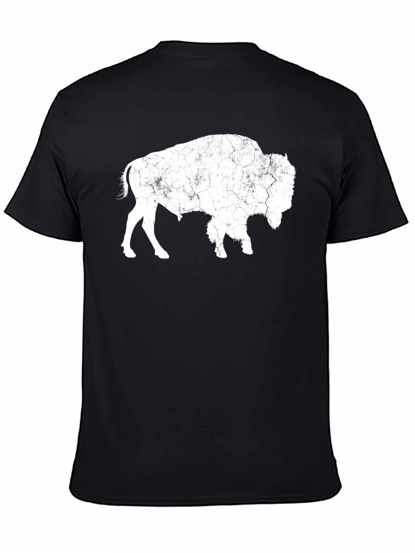 Bison Graphic Tee - Distressed Print