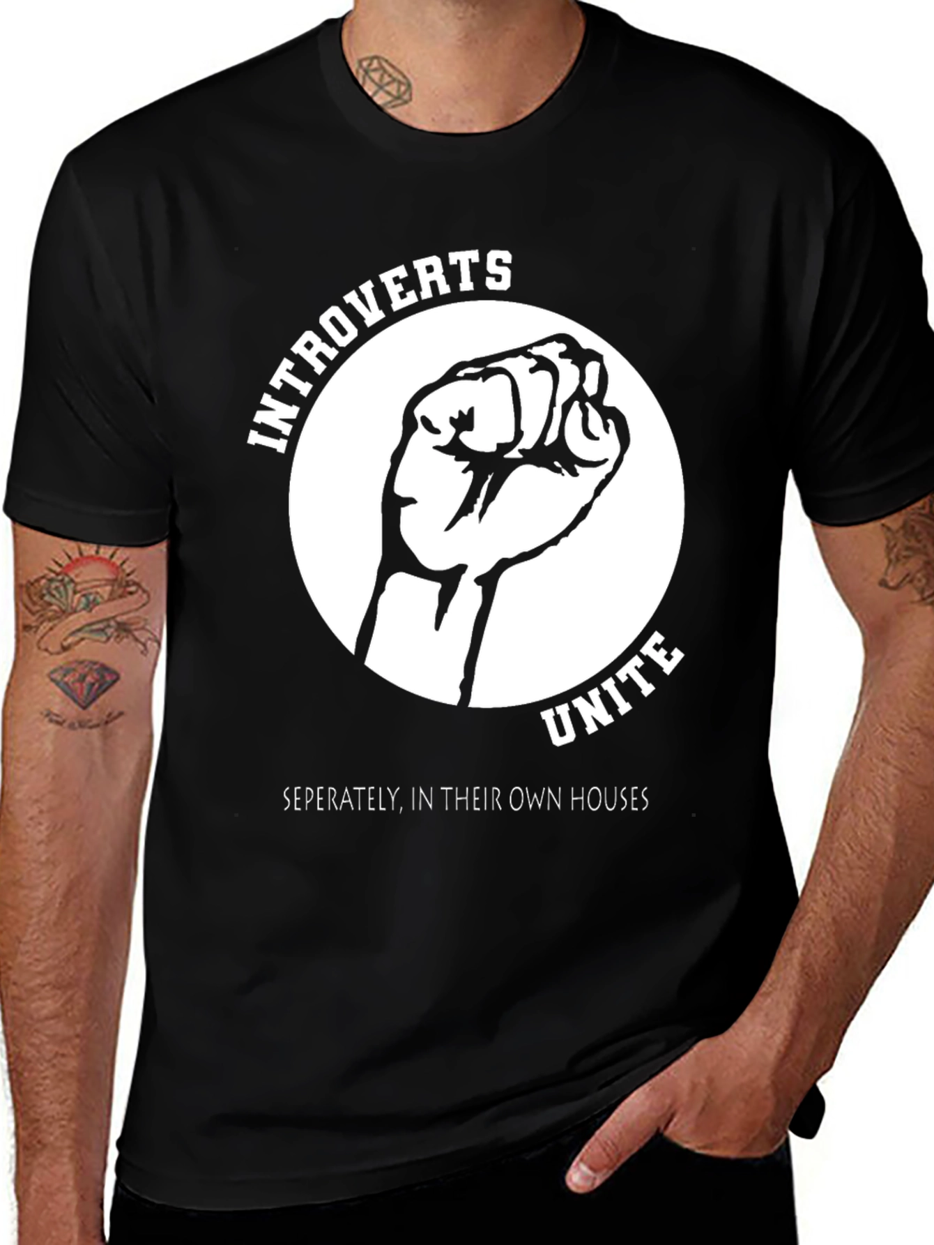 Introverts Unite Graphic T-Shirt - Separately At Home