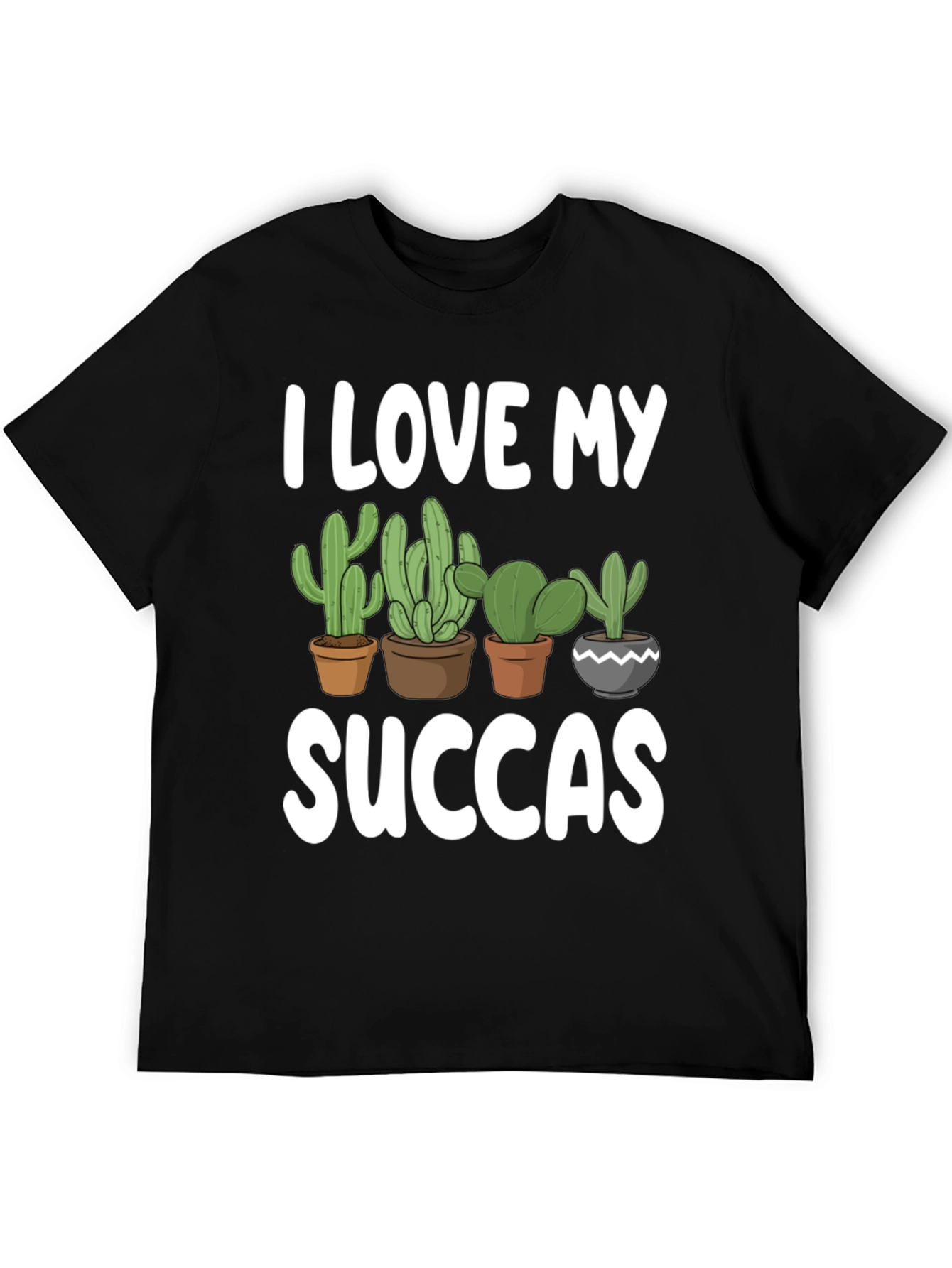 I Love My Succas T-Shirt - Cactus Lover Tee