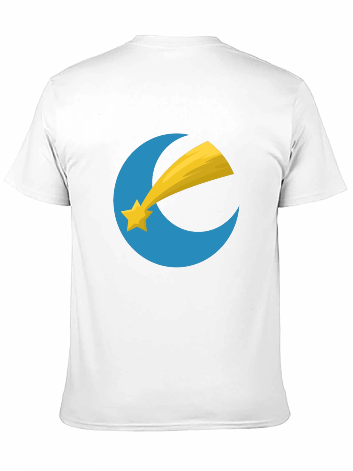 Stylish Black T-Shirt with Moon and Star Design