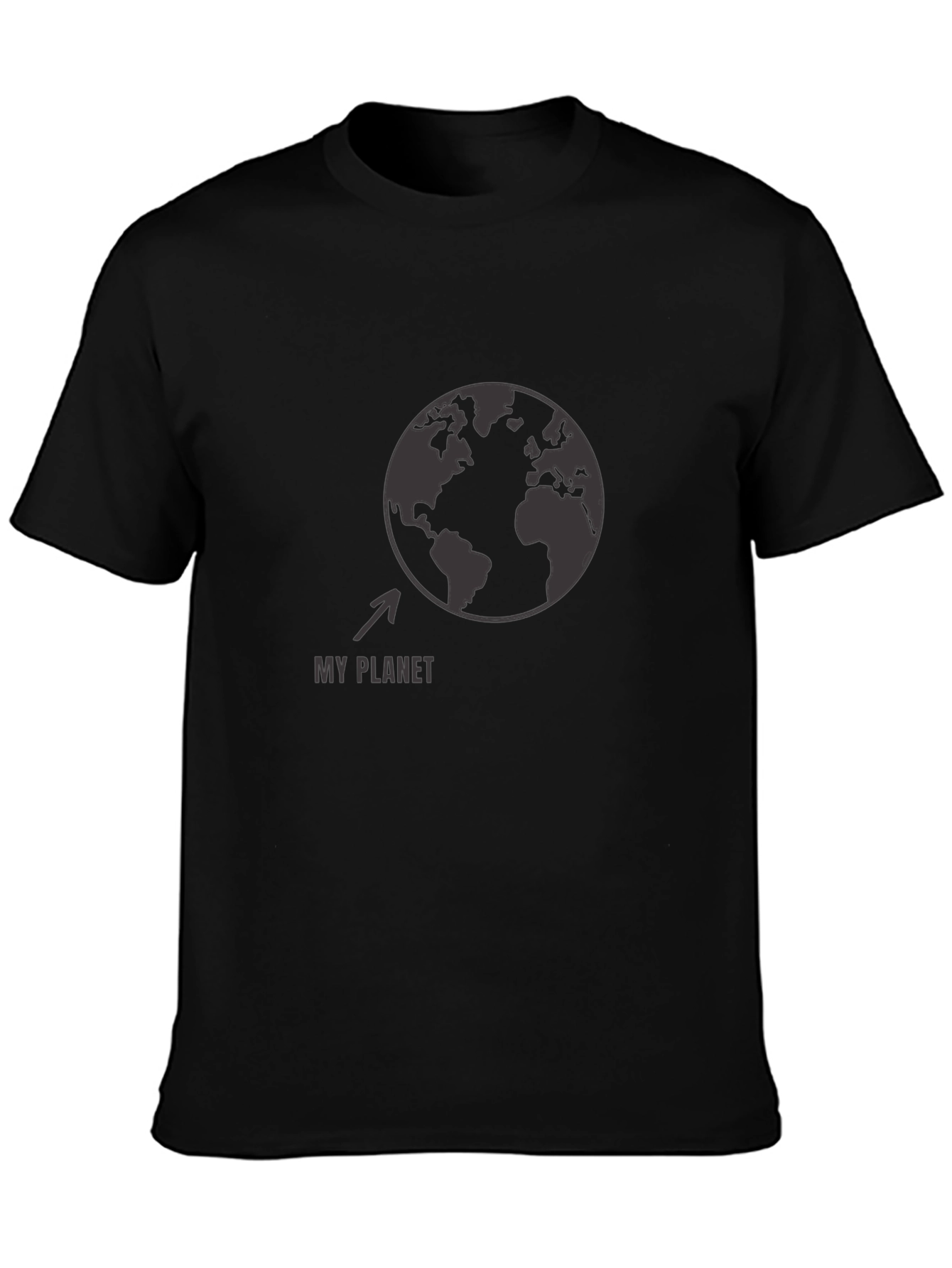 My Planet Earth Graphic T-Shirt - Black