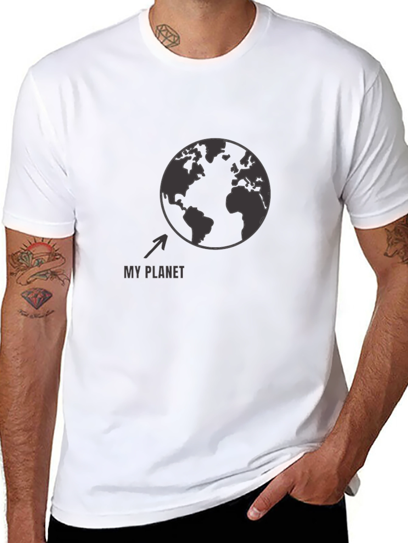 My Planet Earth Graphic T-Shirt - Black